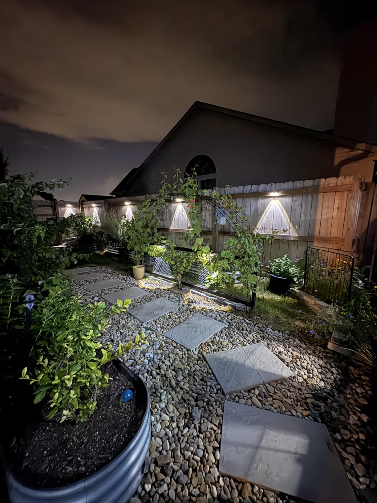 Solar Fence Lights Outdoor - 2700/4000/6000K 3 Mode, 8 Pack Solar Fence Lights Outdoor Waterproof LED, Fence Light Solar Powered for Outside, Backyard, Railing, Step, Patio,Wall and Home Improvement customer photo 1