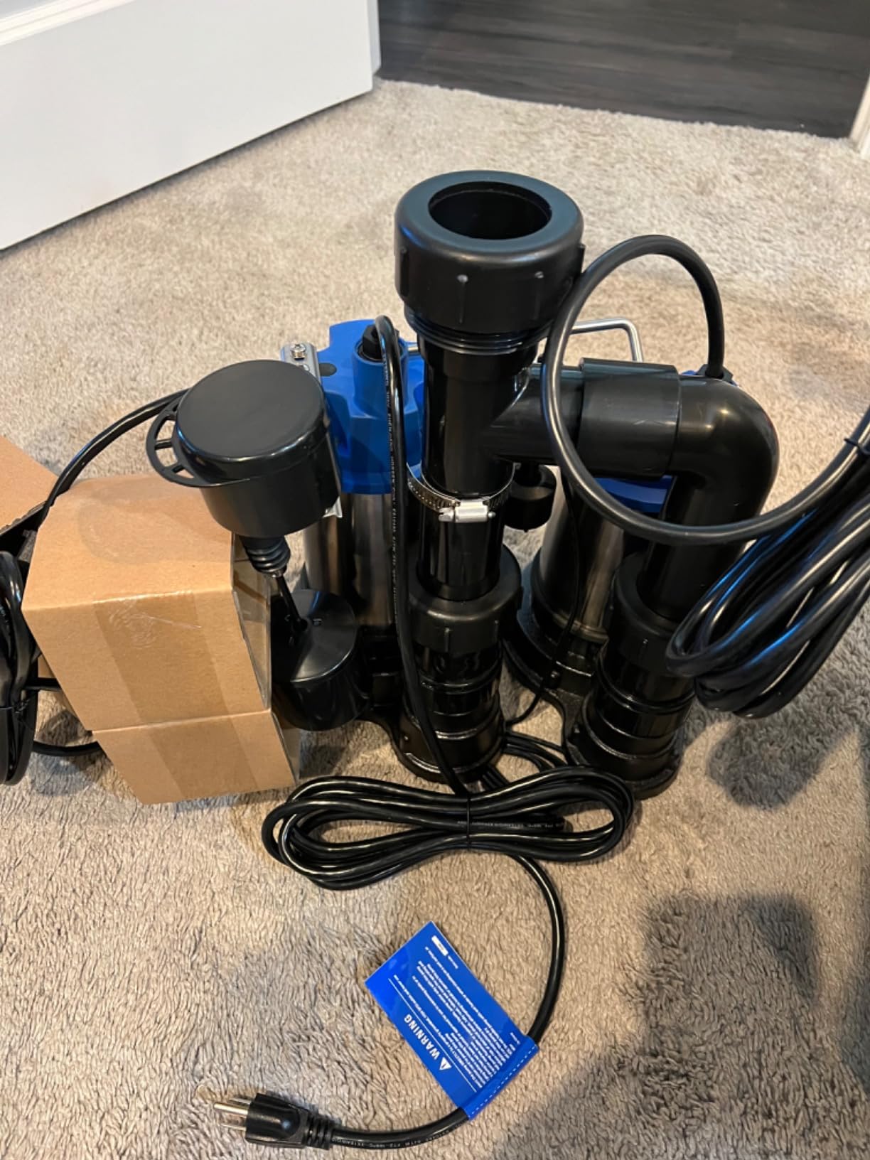 Westinghouse Battery Backup Sump Pump System - 1/2 HP Dual Sump Pumps with Automatic Switchover, Stainless Steel Construction, Top Suction Design, Basement Flood Protection customer photo 1