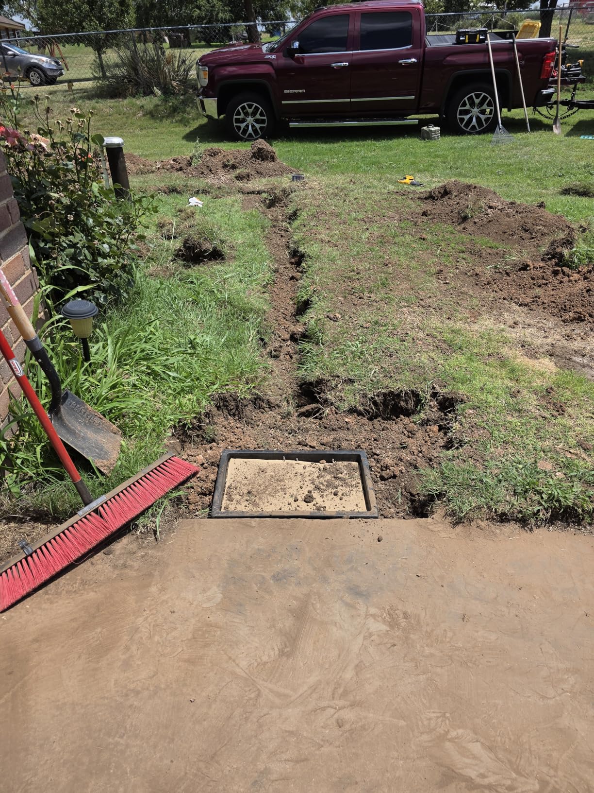 A15 18x18x15in. Catch Basin with Fiber Glass Grate | Large Capacity French Drain Debris Filter Basket Drainage Basin Without Reserved Hole Yard Downspout Lawn Pipeline customer photo 1