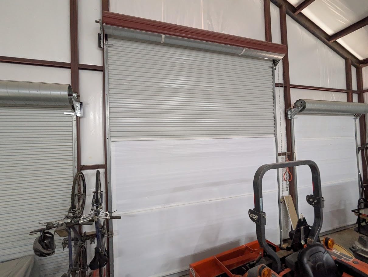 BlueTex Roll Up Garage Door Insulation Kit for Cooling Down Metal Buildings - Easy to Install Complete Insulation for Garage Doors Up to 12'x12' - Covers 150 Sq Ft customer photo 1