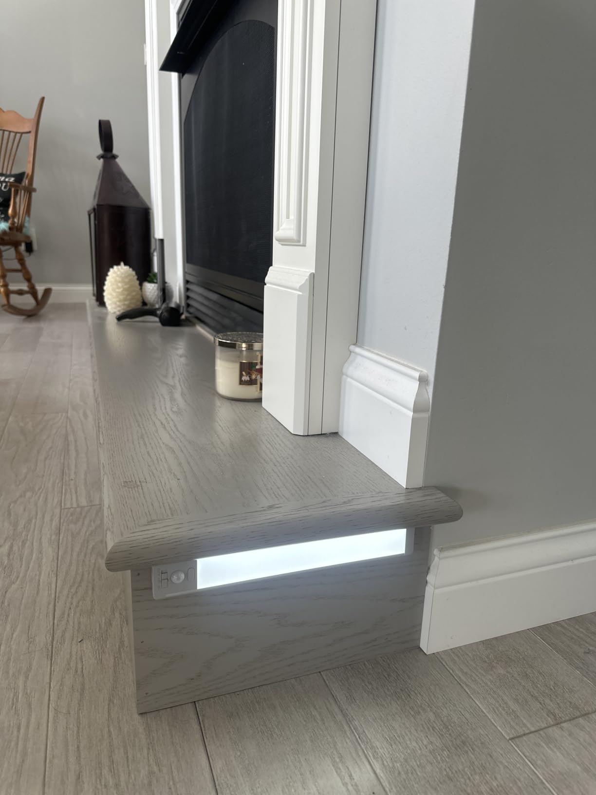 MCGOR 10inch Under Cabinet Lighting, 2 Pack Rechargeable Motion Sensor Light Indoor, 5 Levels Dimmable Magnetic Closet Lights, Wireless Under Counter Lights for Kitchen, Stairs customer photo 2