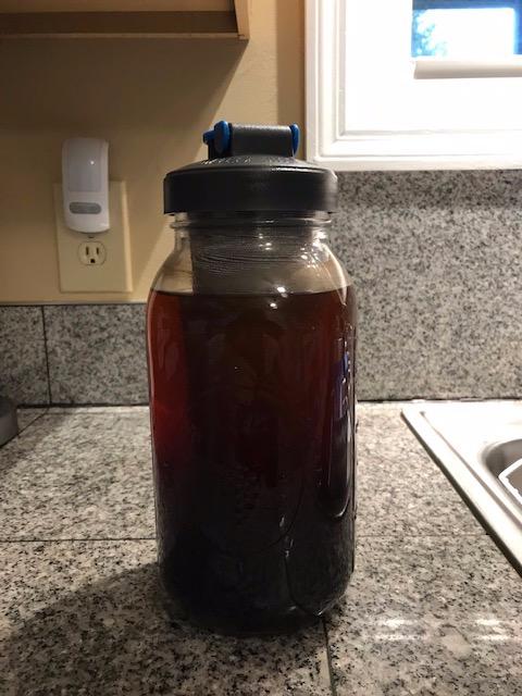County Line Kitchen 64oz Cold Brew Coffee Maker with Leak Proof Lid | Glass Cold Brew Coffee Maker - Wide Mouth Mason Jar, Stainless Steel Filter & Leak-Proof Lid customer photo 2