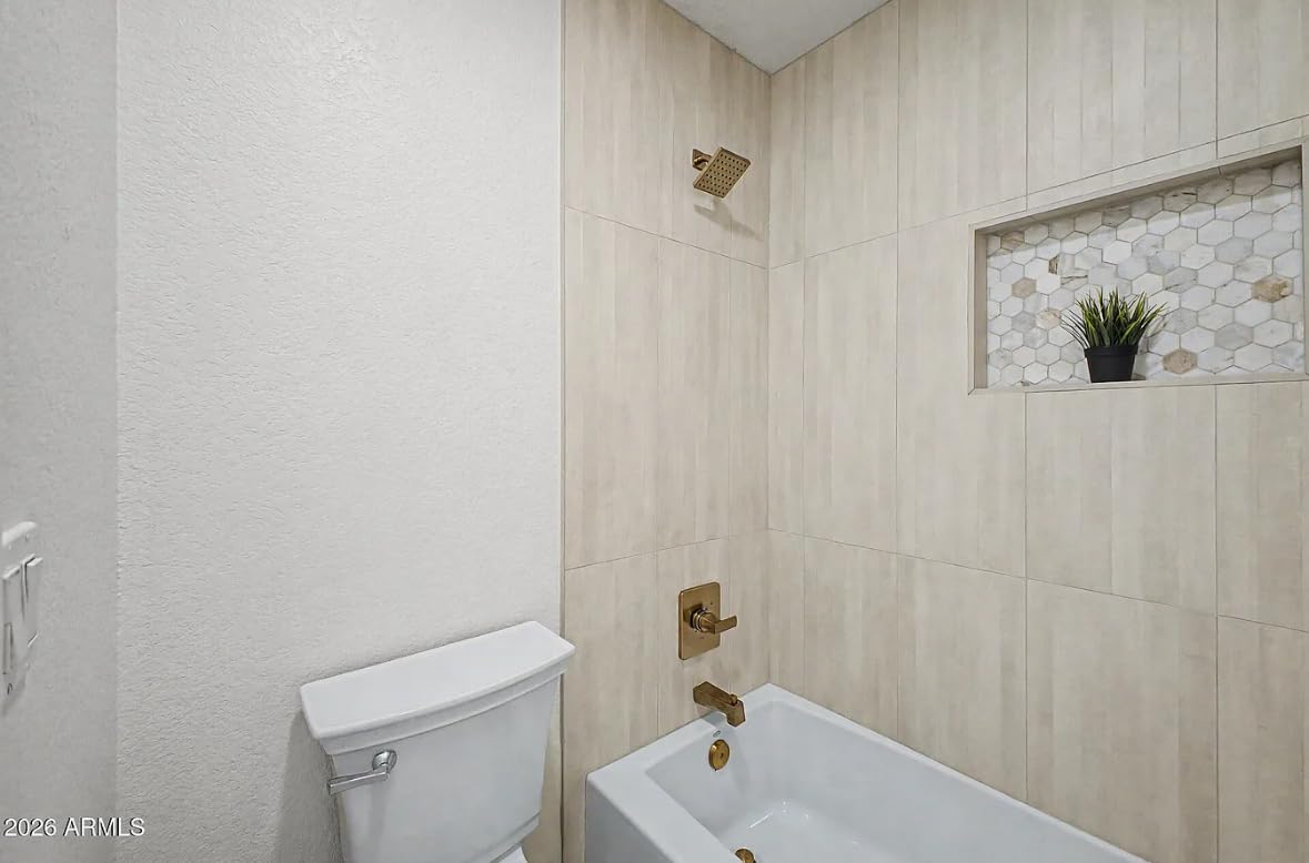 Delta Faucet Velum 14 Series Single-Function Gold Tub and Shower Faucet Set, Valve Trim Kit, Shower Handle, Delta Shower Trim Kit, Shower Set, Champagne Bronze T14437-CZ (Valve Not Included) customer photo 2