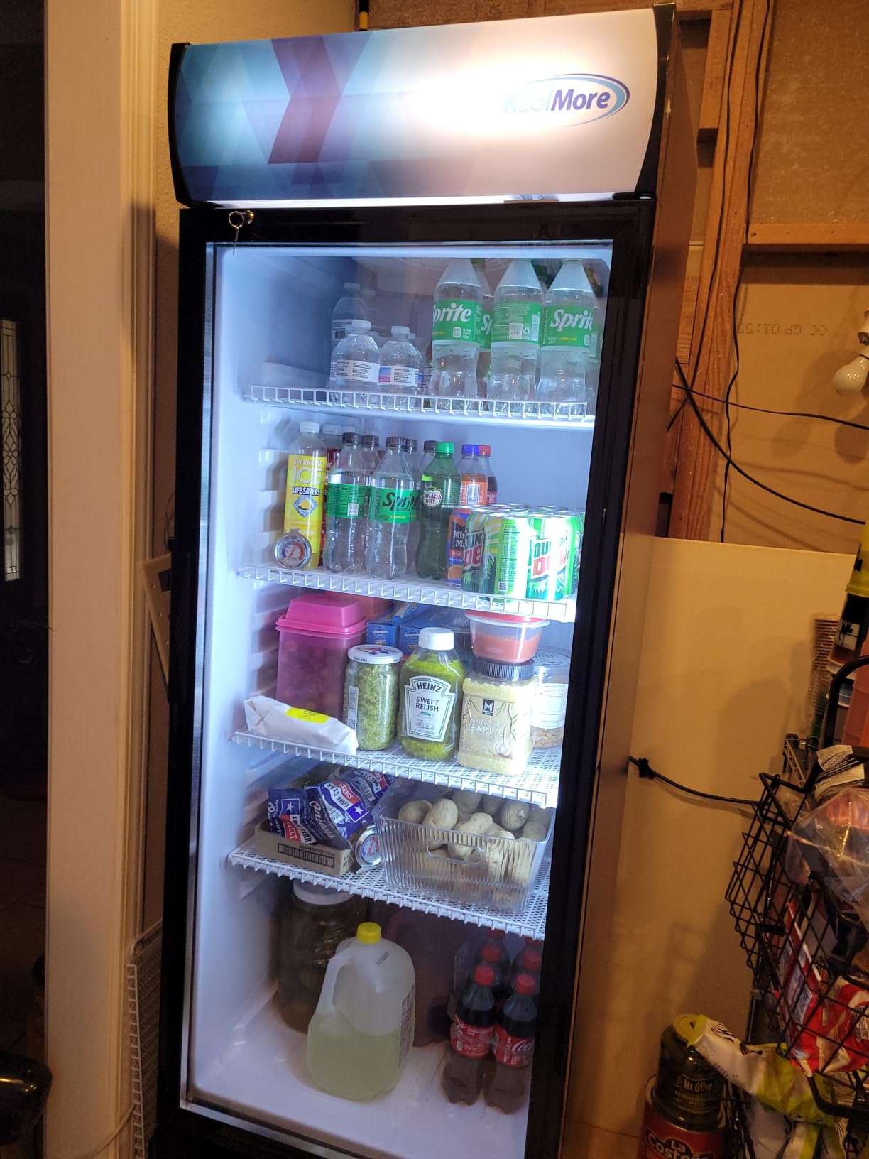 KoolMore 23 in. One Glass Door Commercial Display Merchandiser Refrigerator Cooler in Black, ETL Listed, 10 cu. ft. (KM-MDR-1GD-10C) customer photo 1