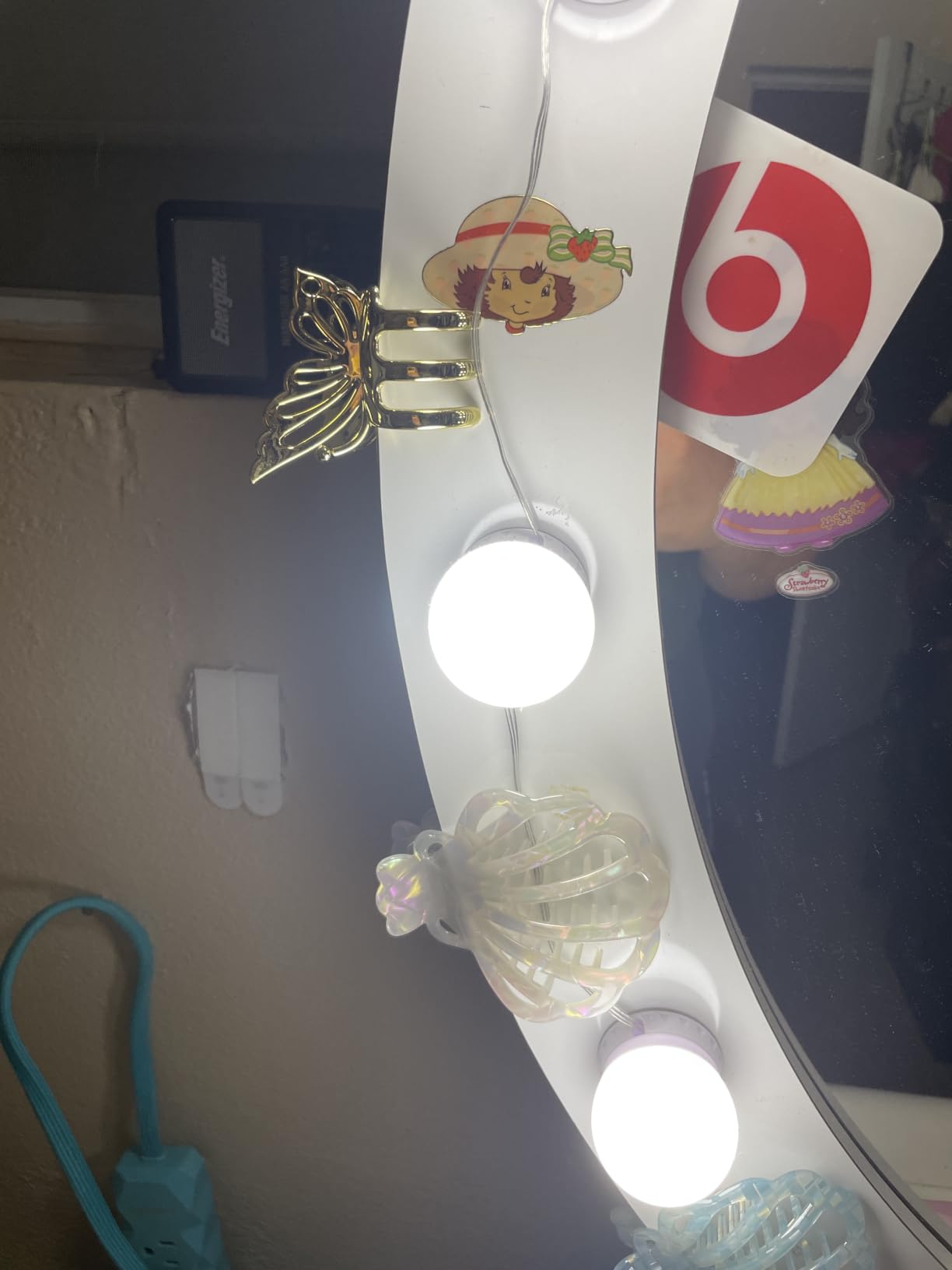 LED Vanity Mirror Lights with 12 Stick On Dimmable Bulbs, 3000K 4500K 6500K & 10 Brightness Levels Adjustable, Plug in USB Cable, Hollywood Style Mirror Lights for Makeup Desk Bathroom Dressing Room customer photo 1