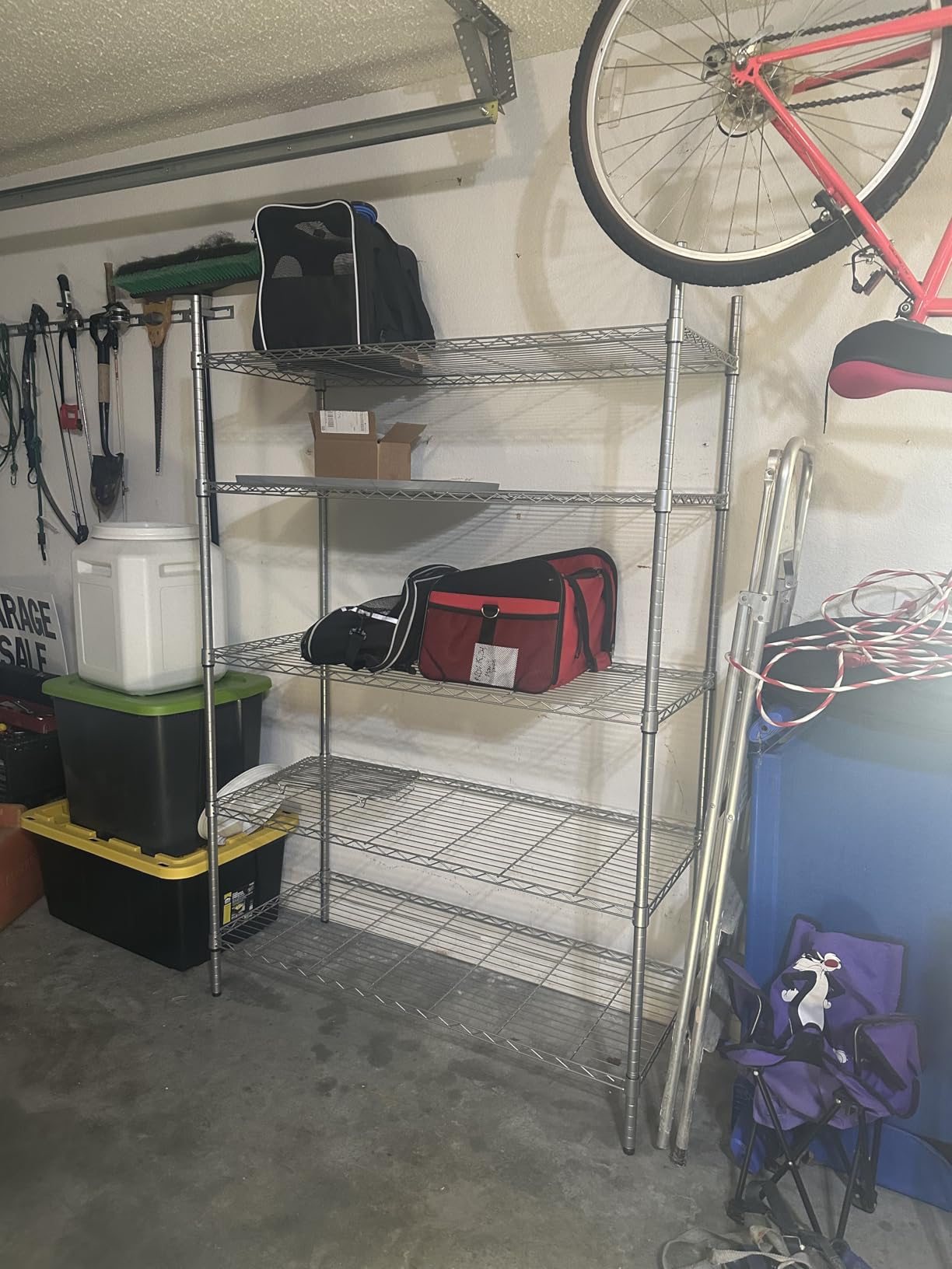 ROOMTEC 5-Tier Wire Shelving Unit, 48