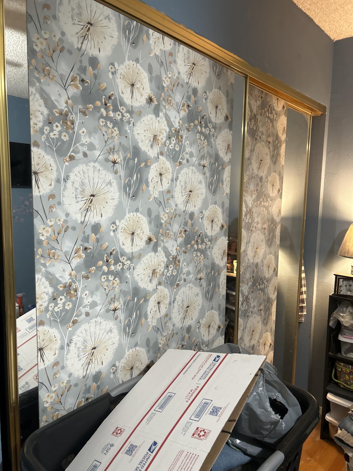 Nukofal Floral Wallpaper Peel and Stick Dandelion Contact Paper customer photo 2