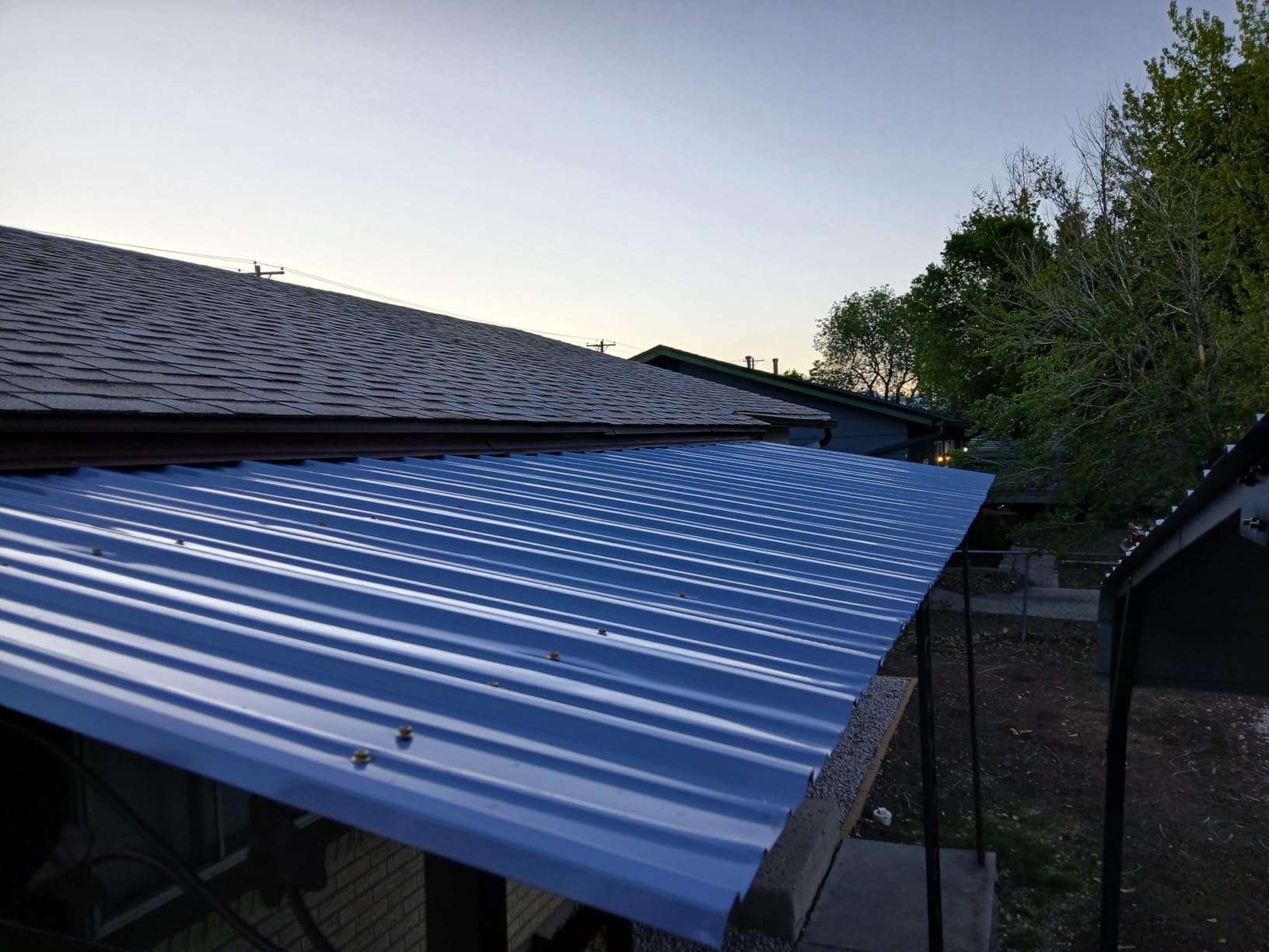 NeatiEase 20 Pcs Metal Roofing Panels, 5.1 Feet Corrugated Galvanized Roofing Panels Metal Siding Panels with Steel Screws for Pergola, Gazebo, Shed, Outdoor Storage, Chicken Coop, Patio,Garages customer photo 2