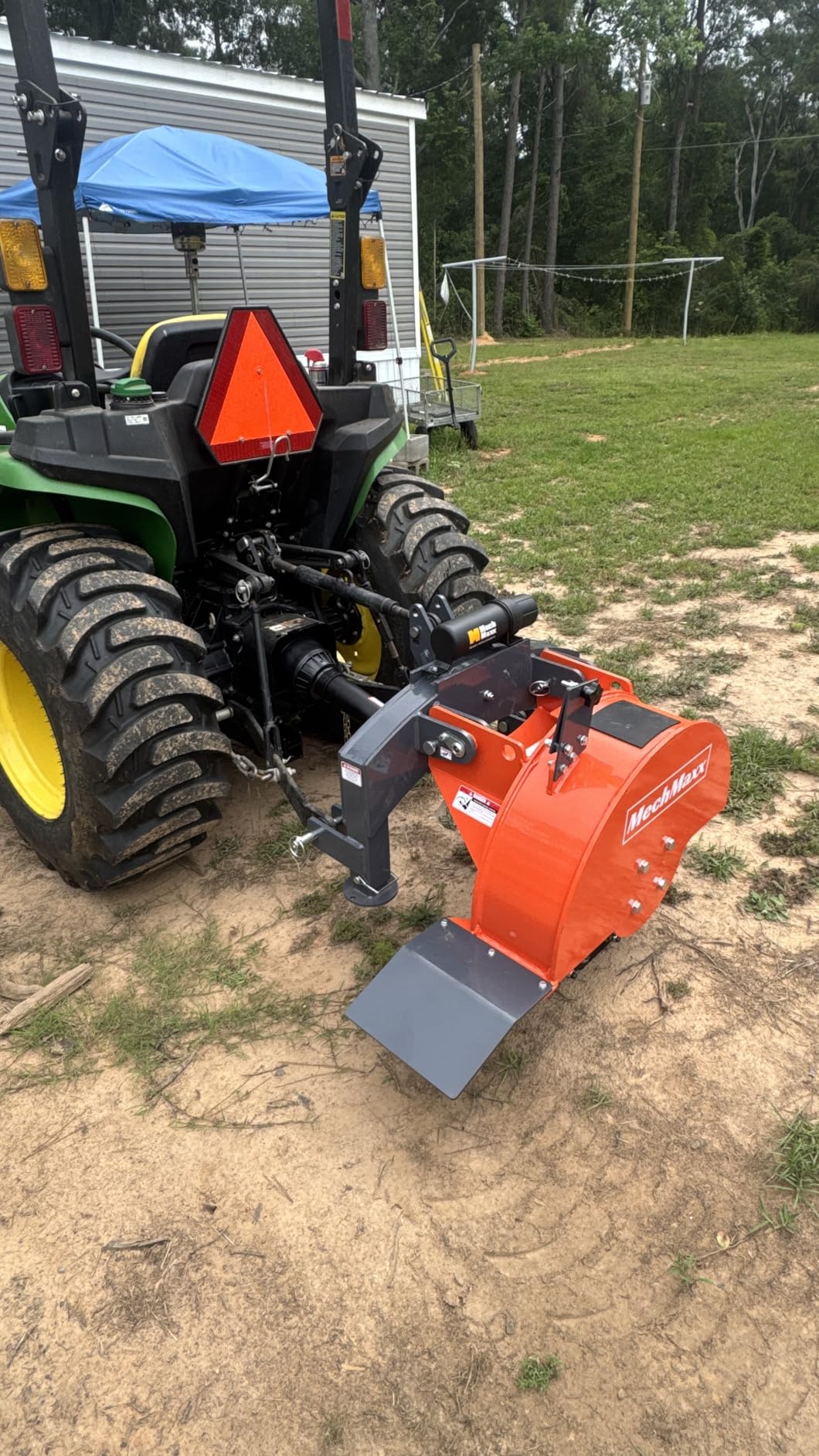 MechMaxx Heavy Duty 3-Point PTO Powered Stump Root Grinder For 15-45HP Tractors With 34 Carbide Teeth, 6'' Cutting Depth, 24'' Flywheel Diameter, Model SG24 customer photo 1