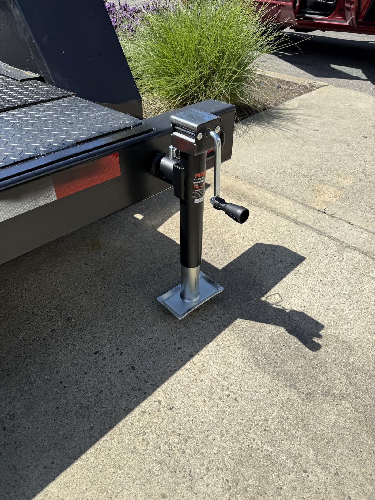 5000lb Weld-on Pipe Swivel Trailer Jack, 10