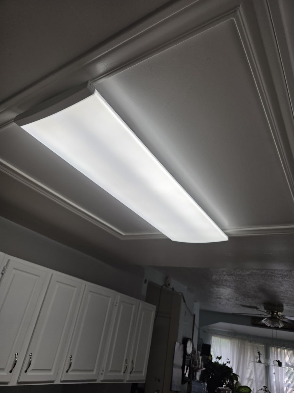 Lithonia Lighting 4' Wraparound LED Shop Light, Adj Brightness, 3-in-1 CCT | TruWrap 4-Foot Low-Profile LED Ceiling Light Fixture, Adjustable Lumens, 3000K/4000K/5000K CCT, Curved Diffuser, Medium Width customer photo 2