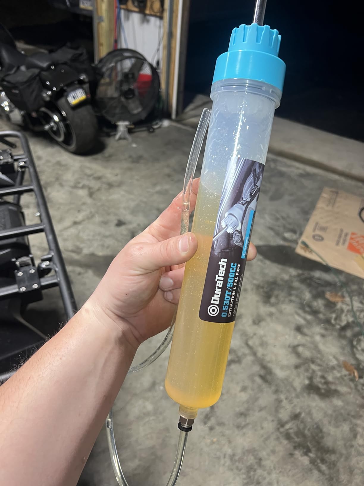 DURATECH 500CC Fluid Extractor, Oil Extractor with Long Hose and Extension Tubes, Brake Fluid Extractor, Fluid Pump Automotive, Suction Pump for Lawn Mowers Cars Ships Golf Carts customer photo 1