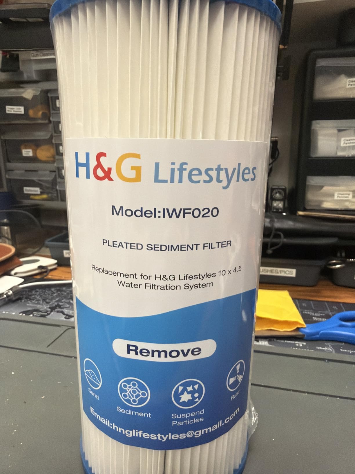 H&G Lifestyles Whole House Iron Filter for Well Water, Heavy Metal Filter | GAC KDF Water Filer Cartridge, Reduce Iron Manganese Fluoride Chlorine Odor Lead customer photo 2