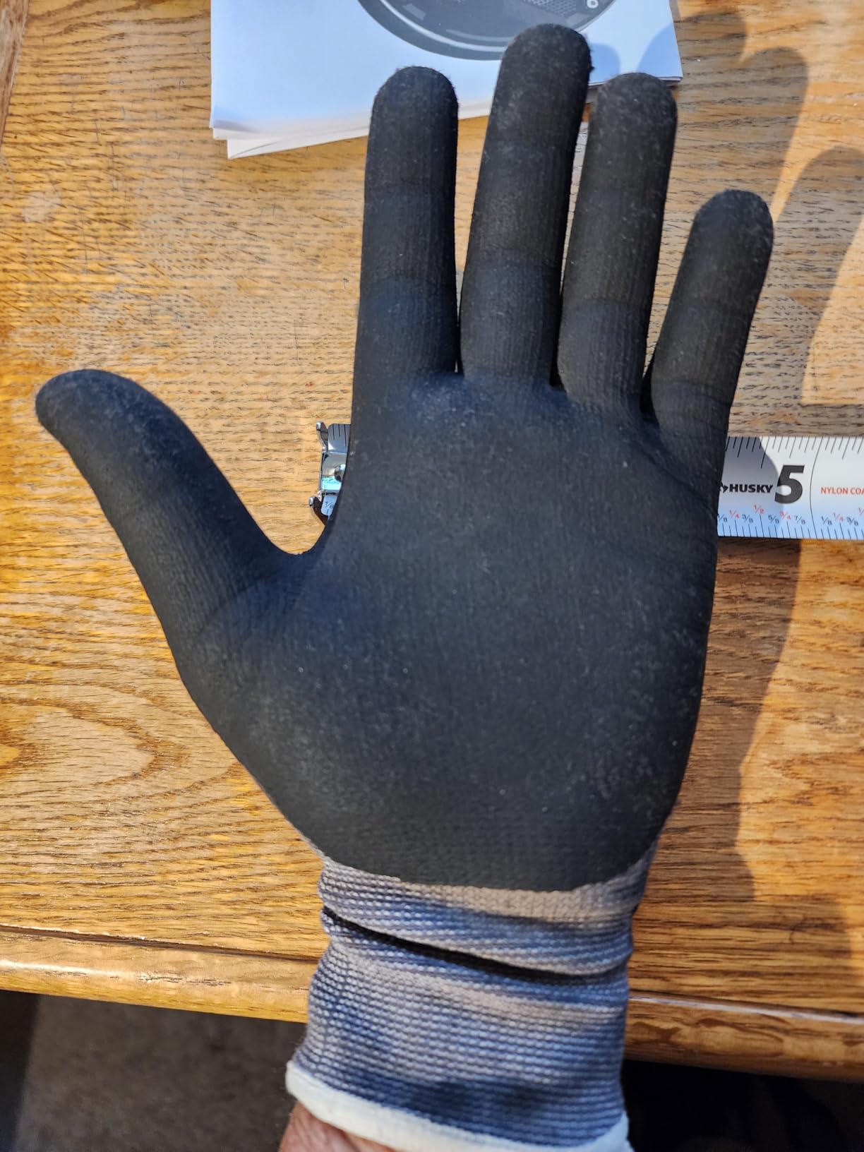 DULFINE MicroFoam Nitrile Coated 3/12/36 Pairs Work Gloves for Men & Women | Strong Grip, Touchscreen, Seamless Nylon Knit, Ideal for General Purpose, Automotive, Home Improvement, Painting customer photo 1
