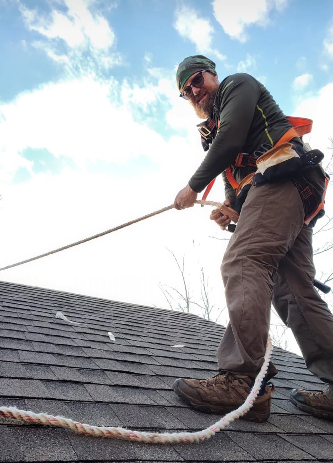 50' Roofer's Safety Bucket Kit - Warthog Pass-Thru Safety Harness, Reusable Roof Anchor, and 50' Vertical Lifeline Assembly, OSHA/ANSI Compliant customer photo 1