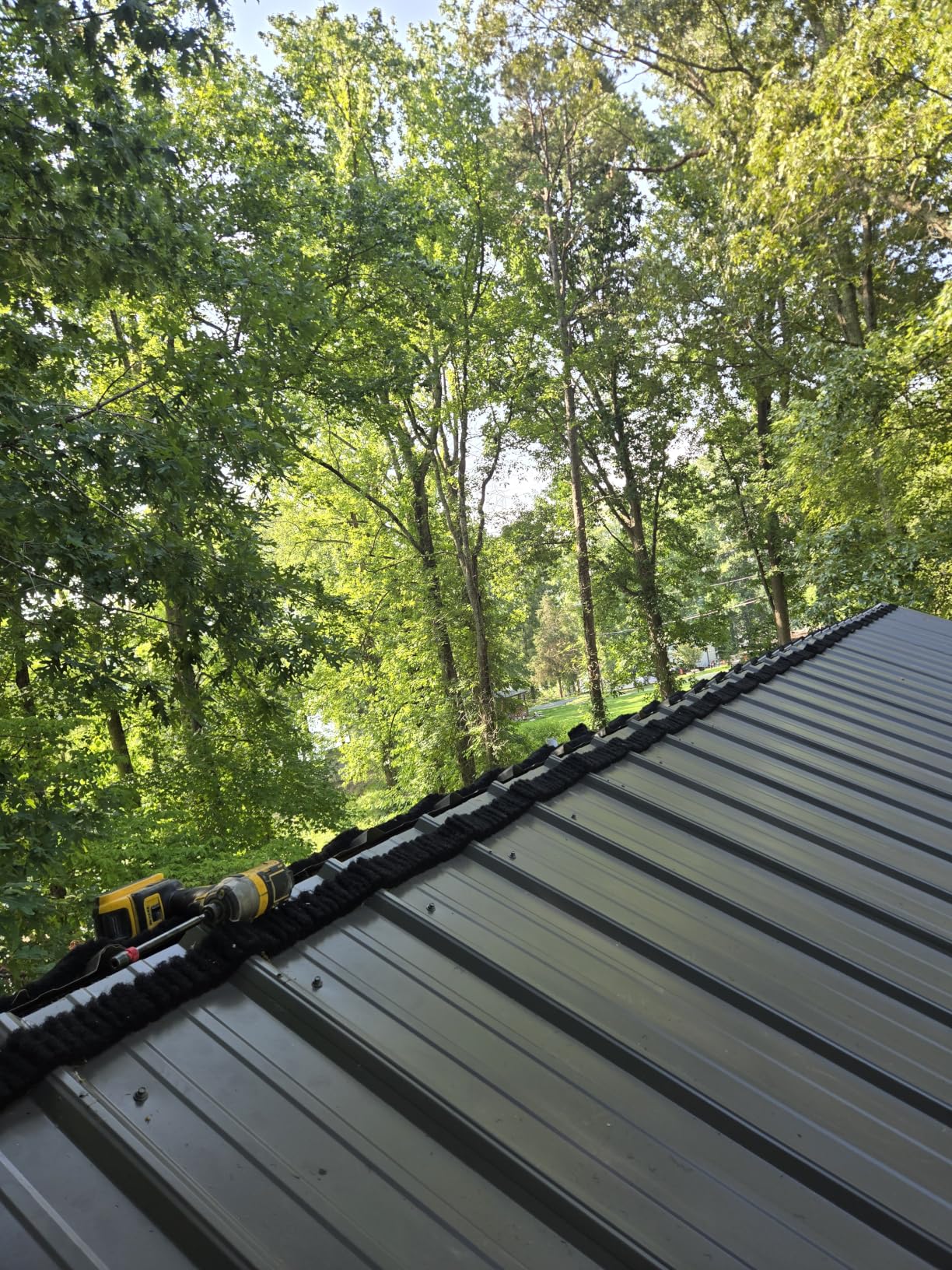 LCF Universal Vented Ridge Material for Metal Roofing 20 ft Kit - Breathable Closure for Ag Panels and Ribbed Roofs - 2