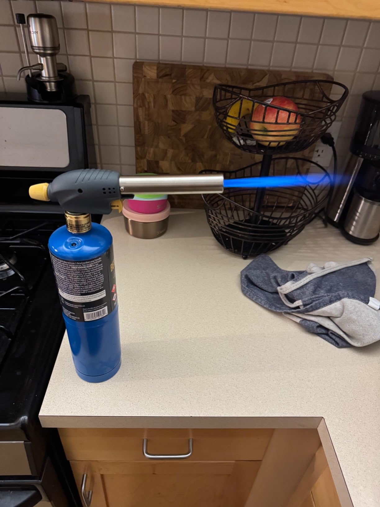 Bernzomatic QuickFire Outdoor Torch, High Output, Wind-Resistant Propane Hand Torch (WT3301) customer photo 2
