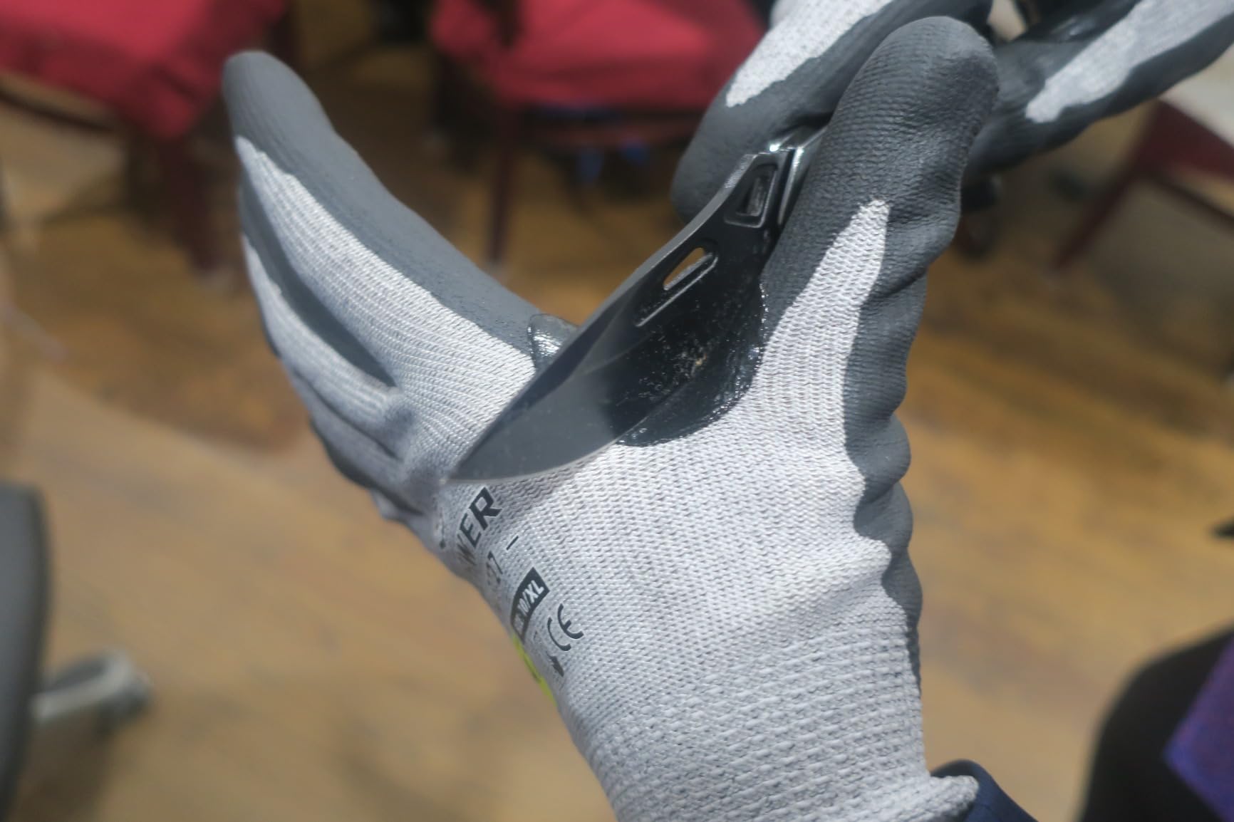High Level Cut Resistant Work Gloves for High Risk Work, ANSI A7 Cutting Gloves with Reinforced Thumb, Used for WoodWorking, Construction, Non Slip, Durable, Breathable & Cool, M, 1 pair, PR3727 customer photo 2