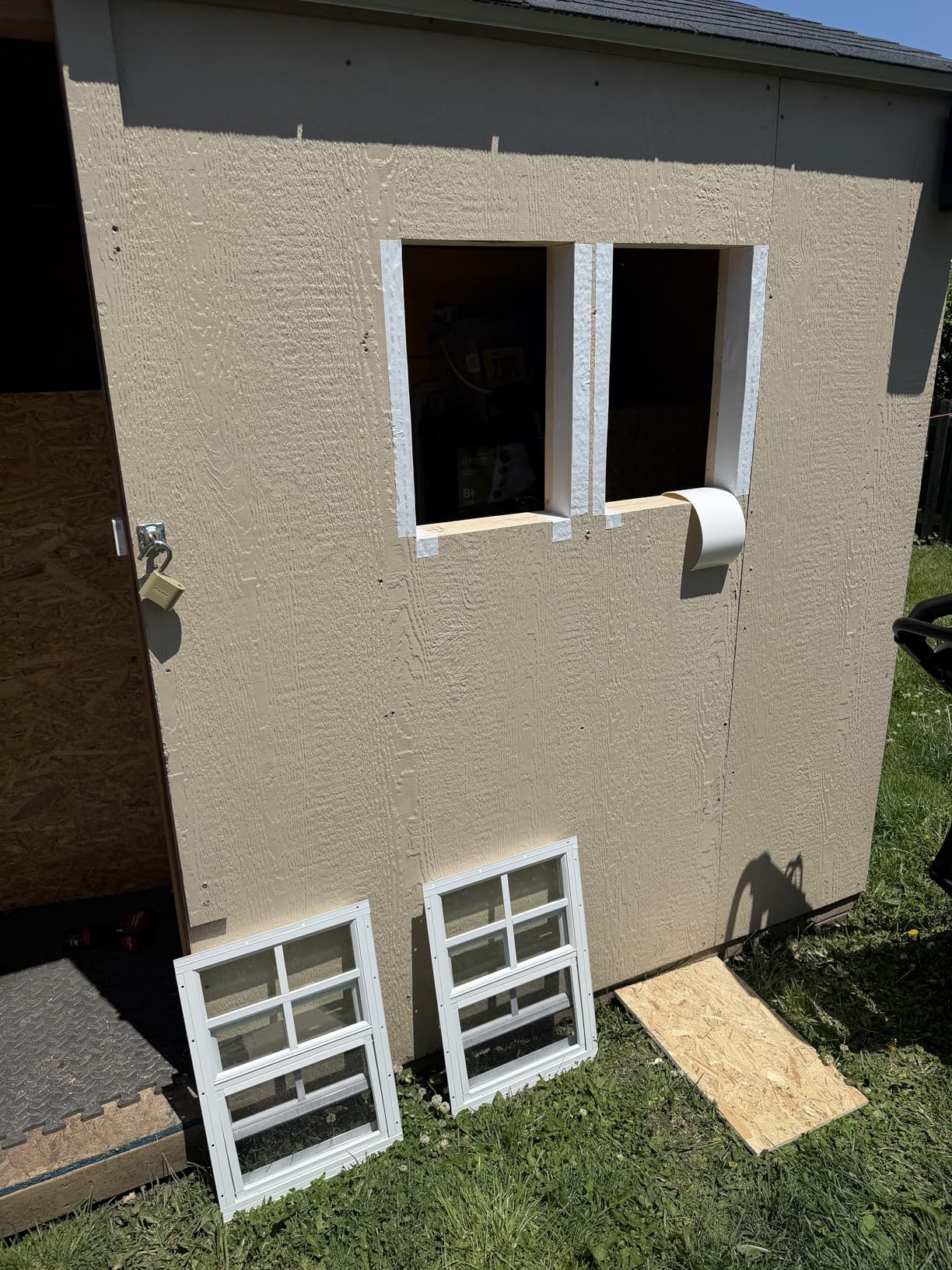 2 Pack Shed Windows, Chicken Coop Windows, 12