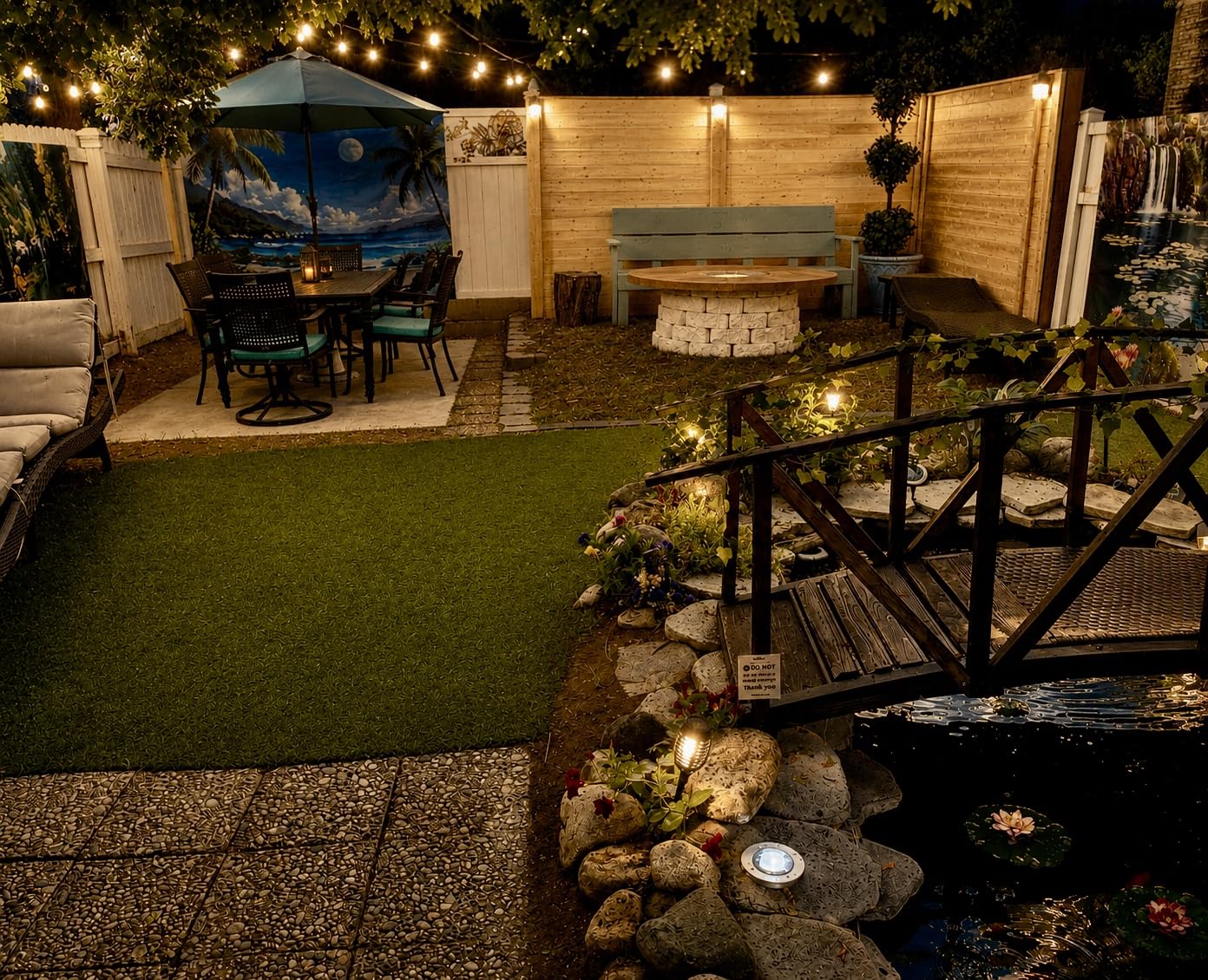 T-SUN Solar Post Cap Lights 6 Pack - Outdoor Waterproof Fence Lights for 3.5x3.5 4x4 5x5 5.5x5.5 Wood/Vinyl Posts, with 2 Brightness Modes Solar Deck Light for Patio, Garden, Porch(White) customer photo 1