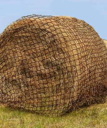 5x5 ft Round Bale Hay Net for Horses & Goats, 1.5