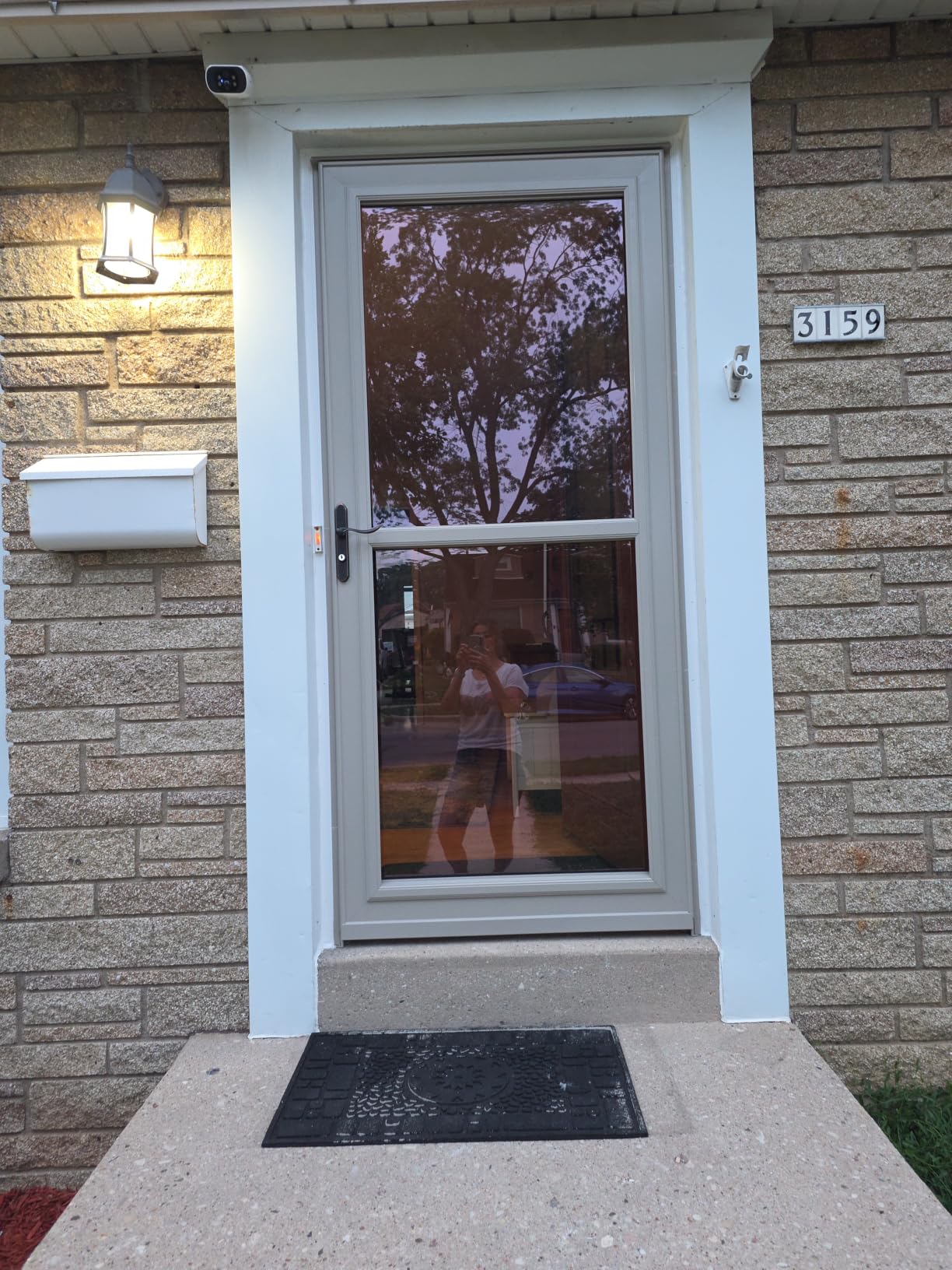 LARSON 80 Split Fullview Low-E Storm Door, 36-in, Brown | Low-E glass, retractable screen and EasyVent airflow for fresh air, comfort and durability customer photo 1