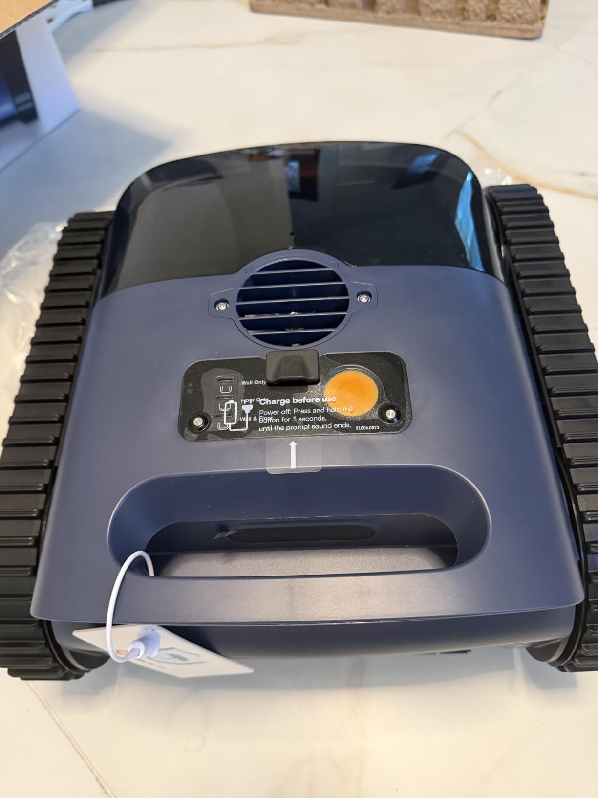 Pool Vacuum for Inground Pool, Cordless Pool Cleaner Robot with Smart Navigation, Self-Parking, LED Indicator, Wall & Waterline Above Ground Pool Vacuum Cleaning up to 2150 Sq.ft customer photo 1