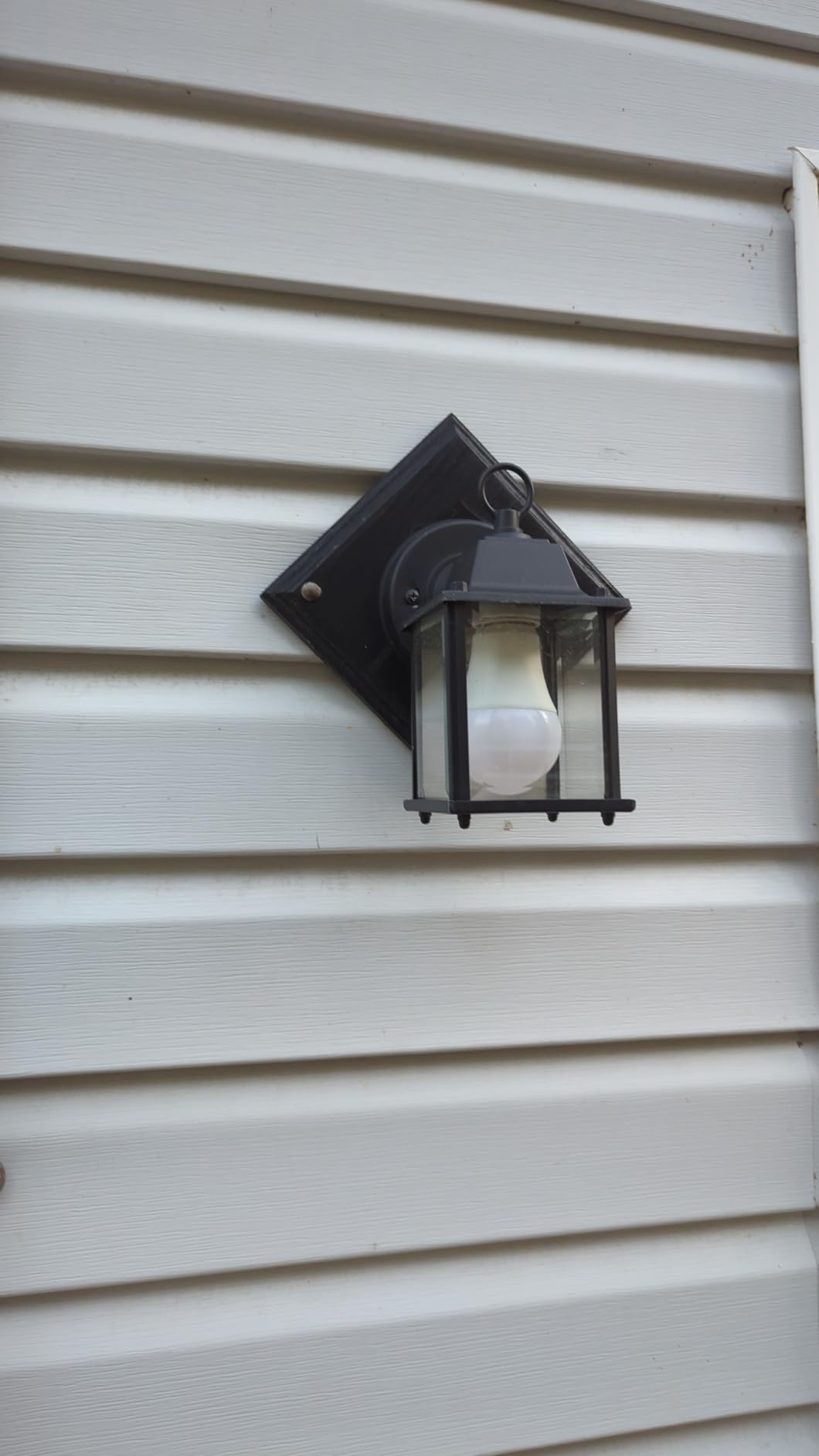 Outdoor Light Fixture, Classic Die-Cast Aluminum & Tempered Glass Porch Light for House, E26 Base (60W Max) Waterproof Wall Lantern for Front Door Garage Garden, ETL Qualified, Black, 1 Pack customer photo 2