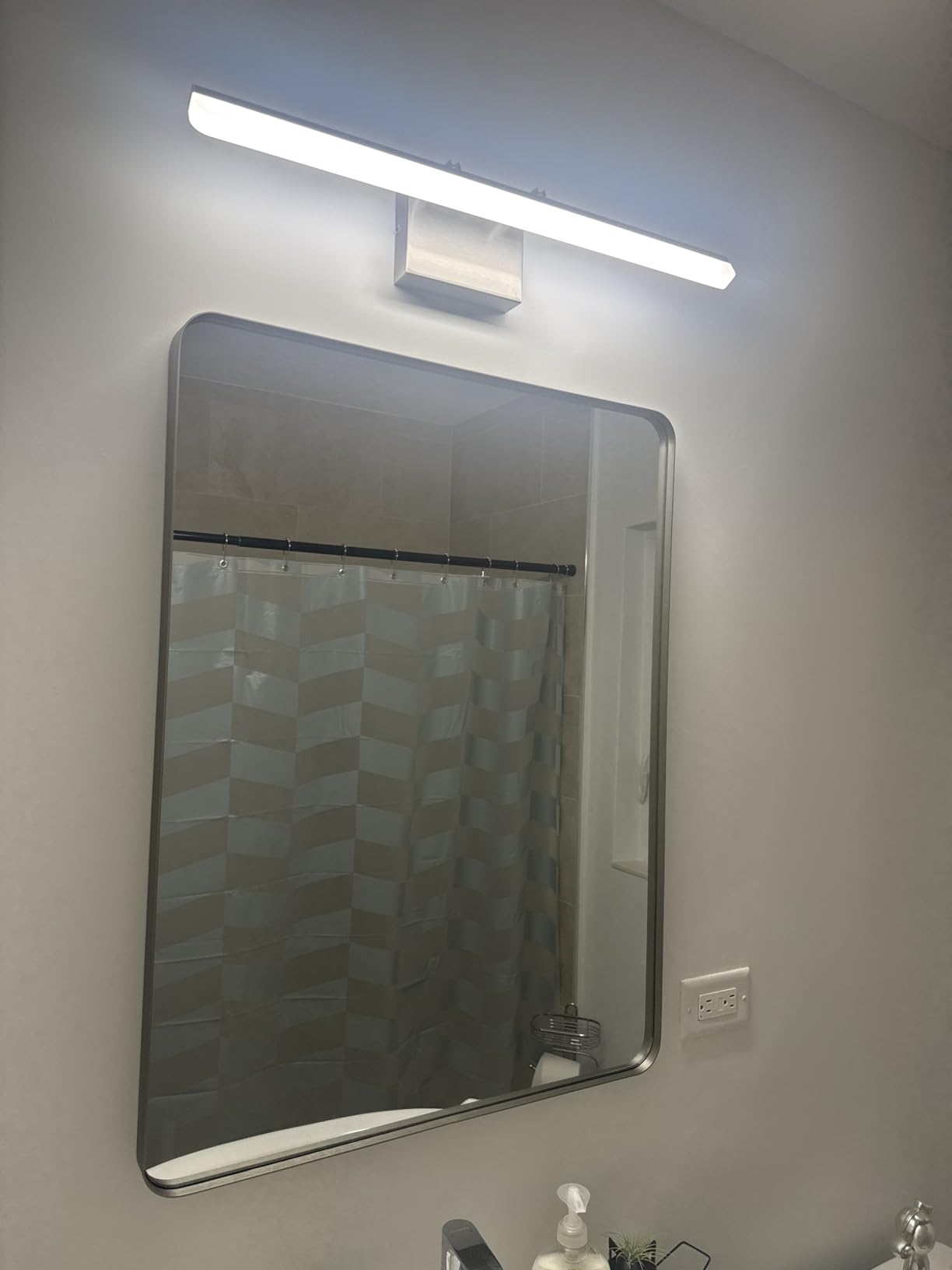 Brushed Nickel Vanity Light, 15.7