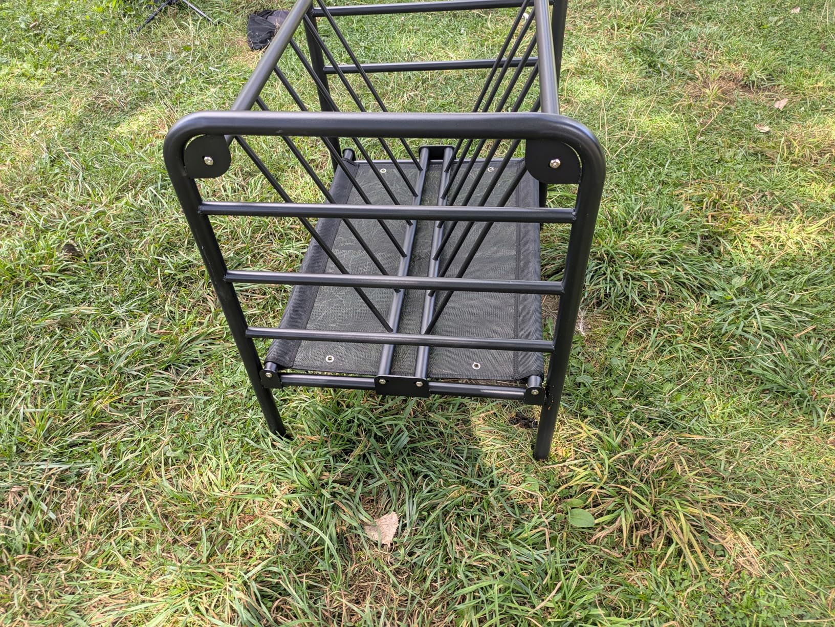 Livestock Hay Feeder 35 Gallon | Heavy Duty Livestock Feeder, Pasture Feeder, Metal Hay Feeder for Mini Horse, Ponies, Goats and Sheep for Hay Feeding customer photo 1