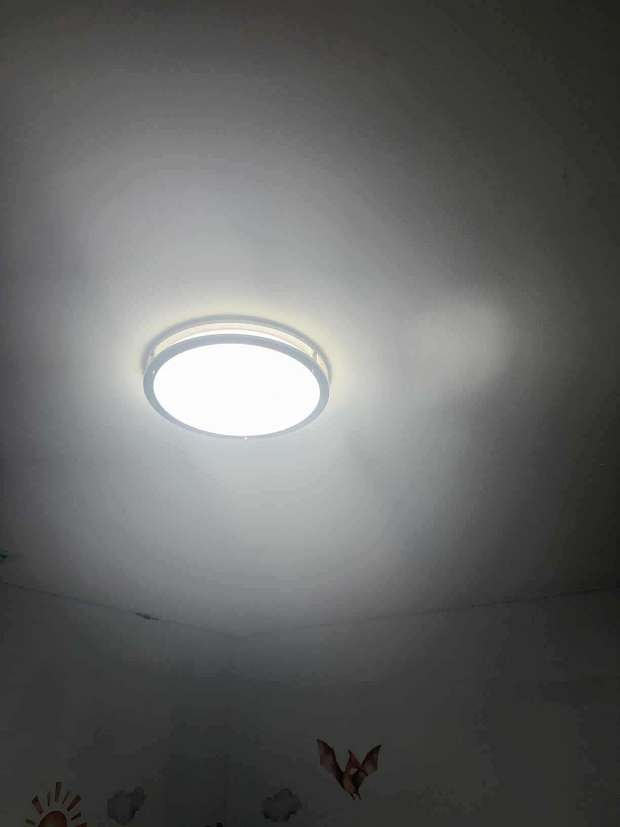 libtit 13-Inch Flush Mount Ceiling Lights, Dimmable 3000K-6500K Adjustable LED Ceiling Light, 24W Round Slim Light Fixture, Brushed Nickel for Kitchen, Bedroom, Bathroom, Hallway-ETL Listed customer photo 1