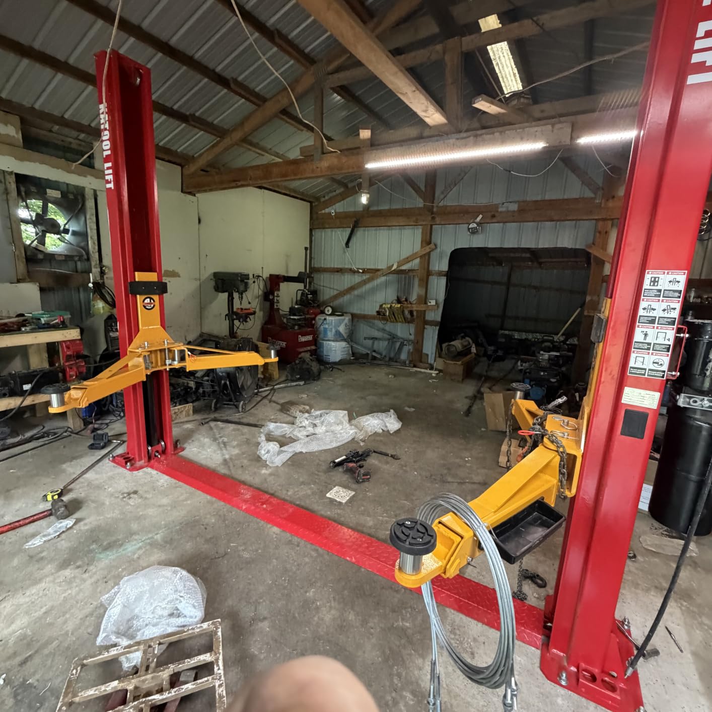 KATOOL 10000lbs 2 Post Lift Car Lift Auto Vehicle Car Lift Truck Hoist Floor Plate 220V (10000lbs) customer photo 2