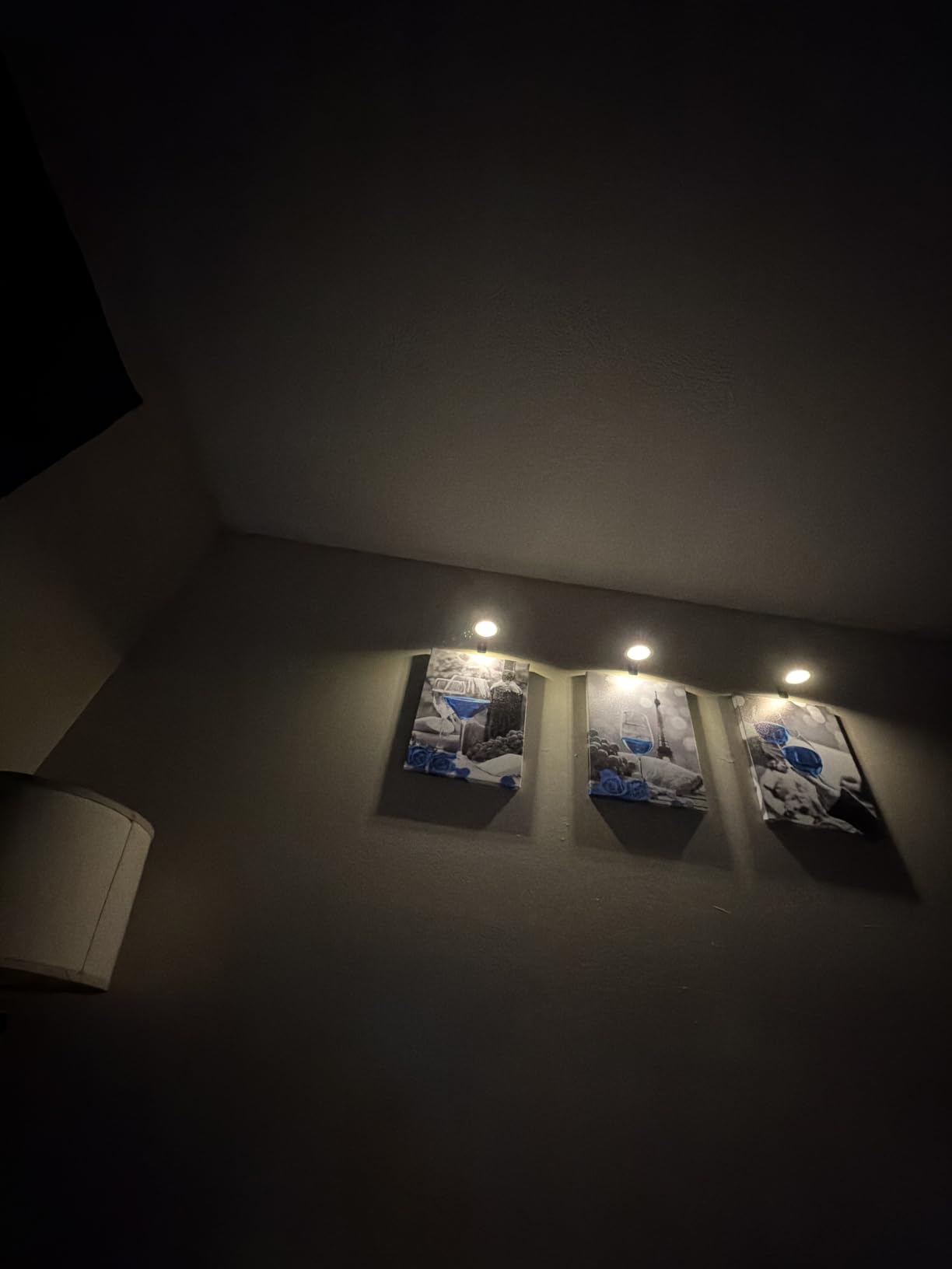 3 Pack Picture Lights for Wall, Wireless 2000mAh Rechargeable Magnetic LED Puck Lights with Remote, 3 Color Temps and 12 RGB, Dimming & Timer, Art Frame Light for Painting Display, Photos, Wall Decor customer photo 1
