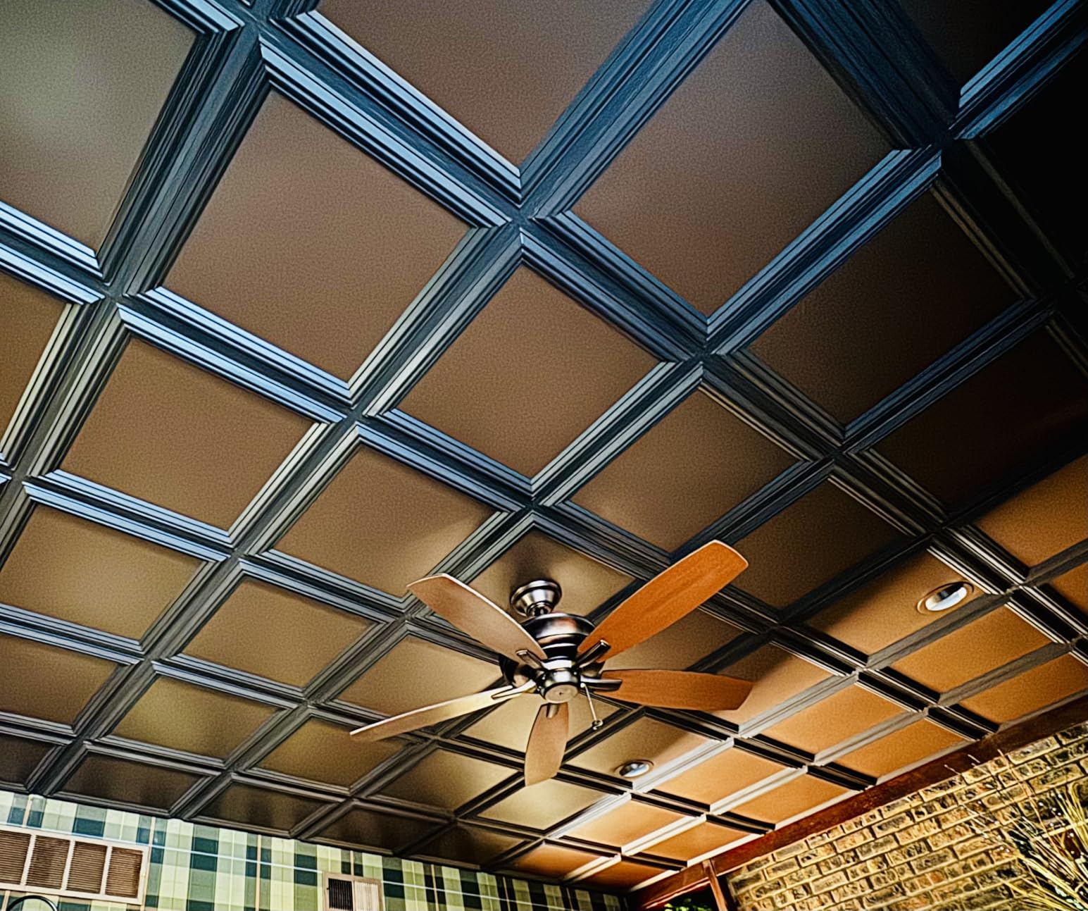 Art3d Drop Ceiling Tiles 24x24in. (12-Pack, 48 Sq.ft), Wainscoting Panels Glue Up 2ft x 2ft for Interior Décor in Living Room, Bedroom & Office, Star Black customer photo 1