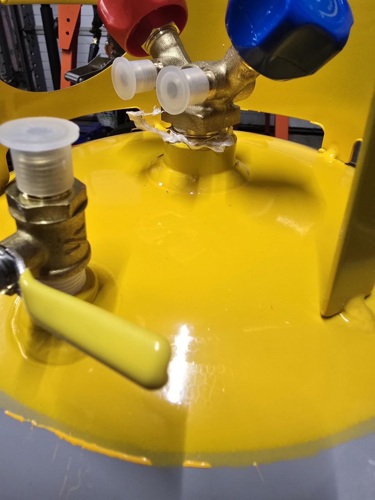 FAHKNS 50 LB Refrigerant Recovery Tank for R12, R22, R134A, R410A Reusable Recovery Cylinder Tank 1/4 SAE Y-Valve Recovery Can Without Float Switch for Tank AC Freon Recovery Tank Cylinder Tank customer photo 1