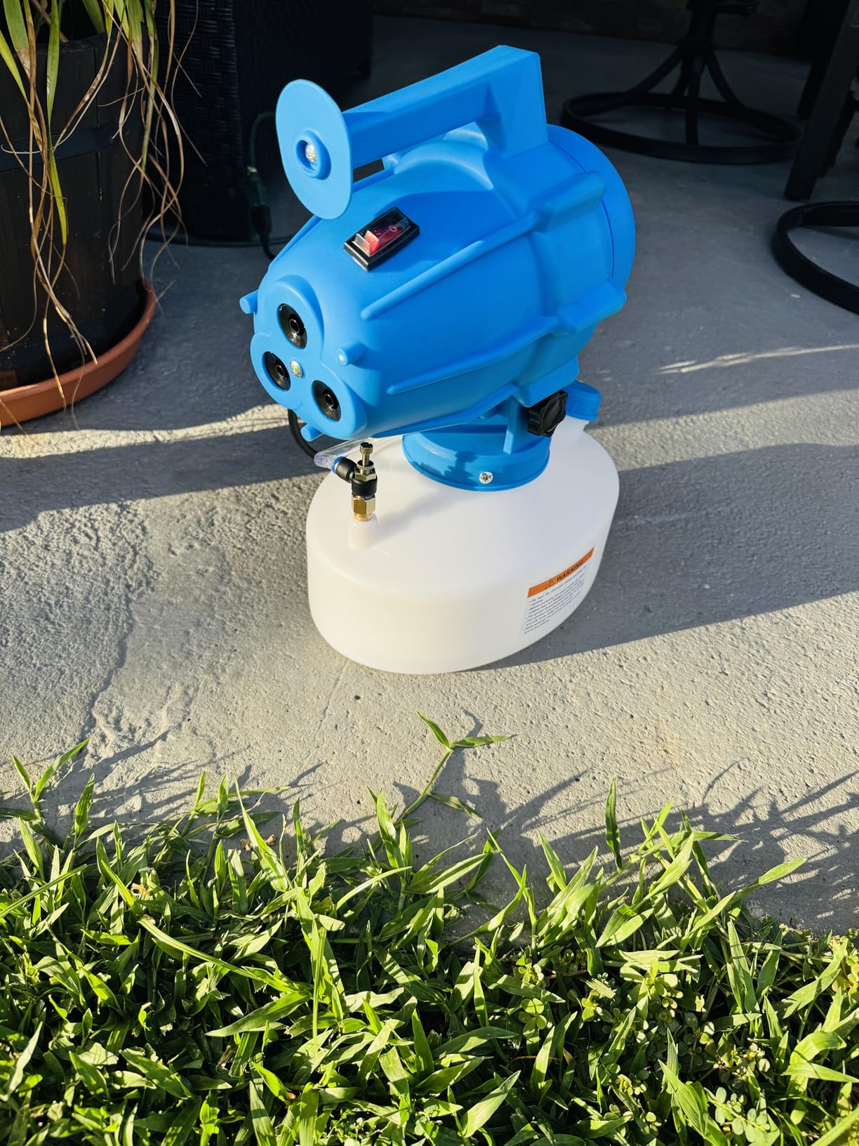 5L (1.3 Gallon) Electric ULV Fogger Sprayer Machine with 3 Nozzles, Portable Cold Fogger with Adjustable Flow Rate, 30ft Spraying Distance for Home, School, Hotel, Church, Garden, Yard customer photo 1