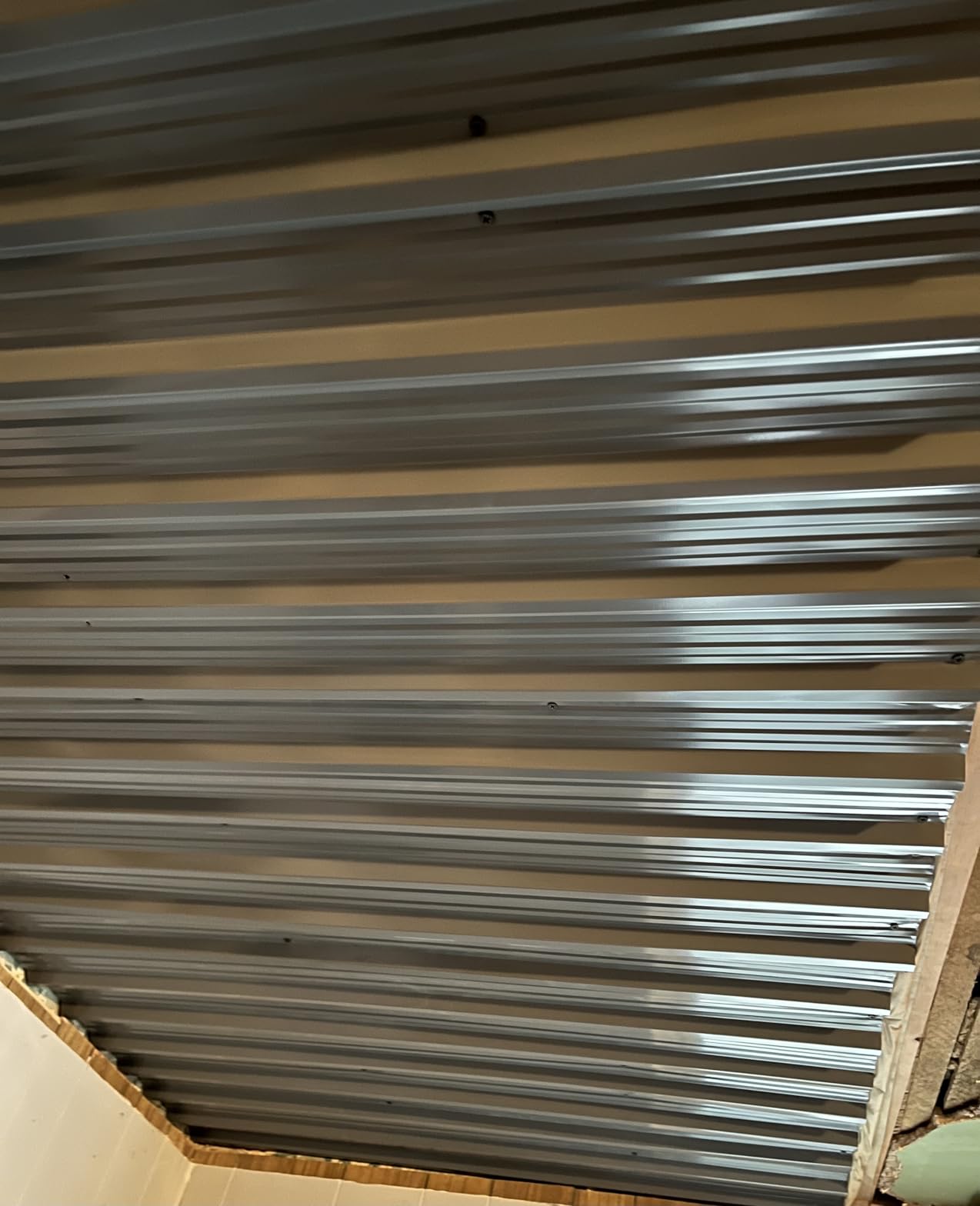 10 Pack Corrugated Metal Roofing Panels 45.28x17.72in, Grey | Heavy Duty Galvanized Roof Sheets for Sheds Garages Stables & Mobile Homes, Waterproof Metal Siding panels, Includes Screws customer photo 2