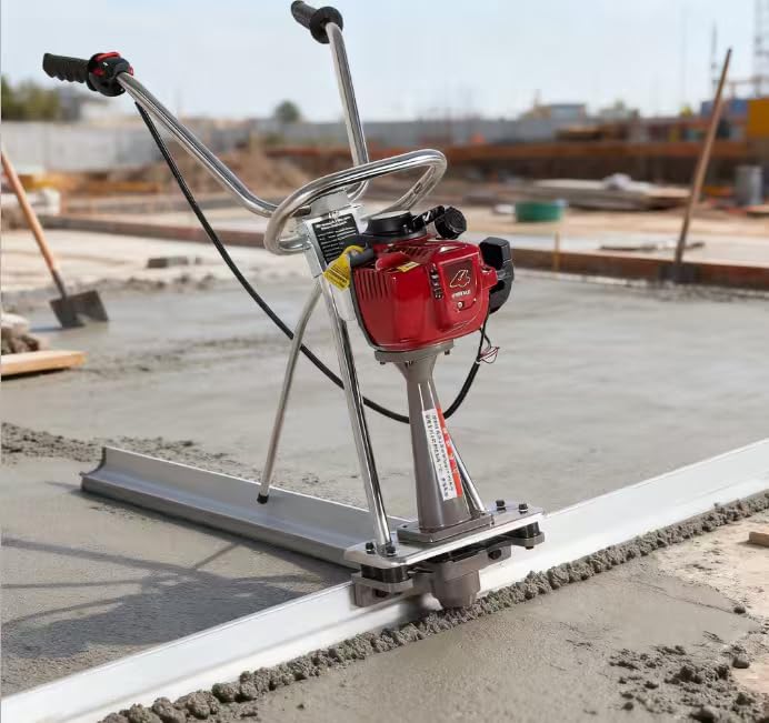 1.4HP Concrete Power Screed with 10ft | Vibrating Screed Concrete Tool 8000RPM with Adjustable armrests and brackets for Construction customer photo 1