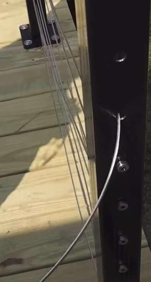 Level Drilled Cable Railing Post 36