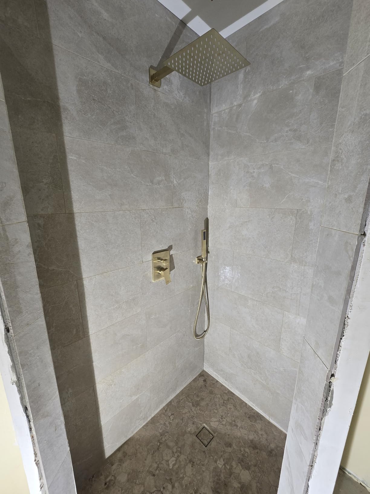 Gold Shower System, Shower Faucet Set with 10