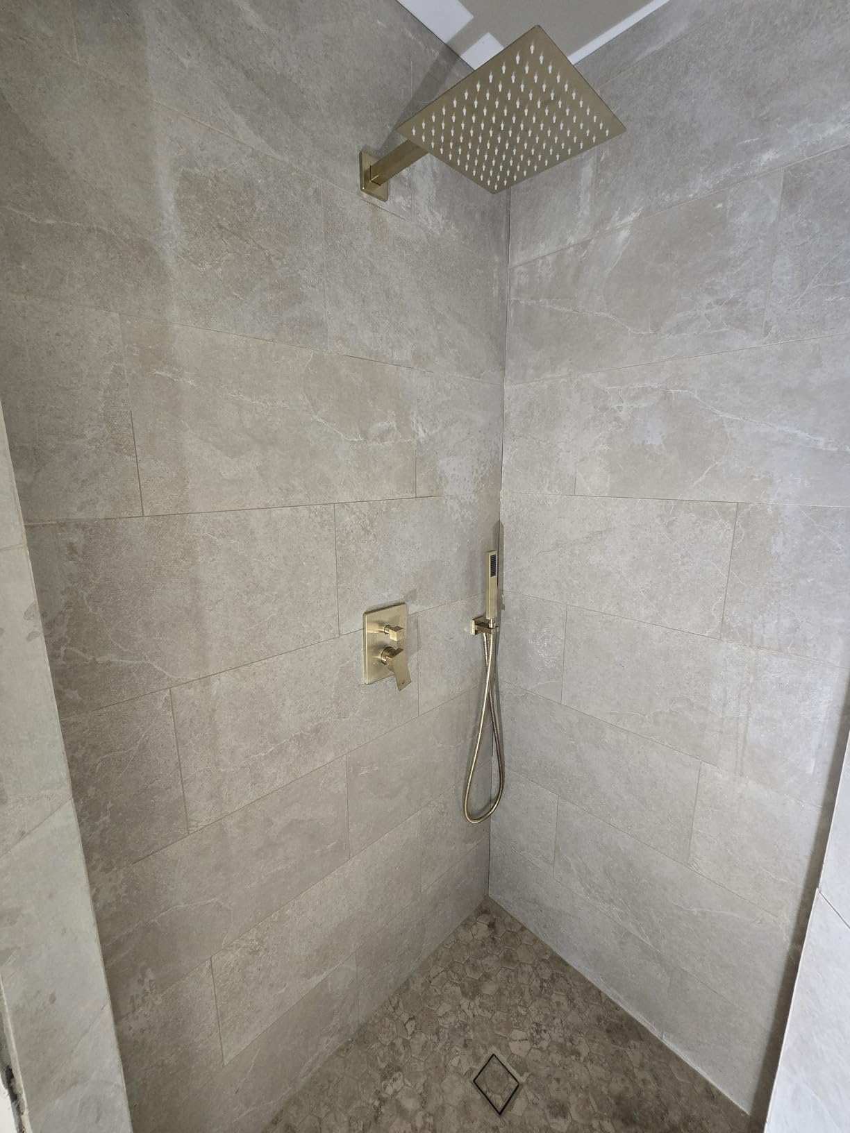 Gold Shower System, Shower Faucet Set with 10