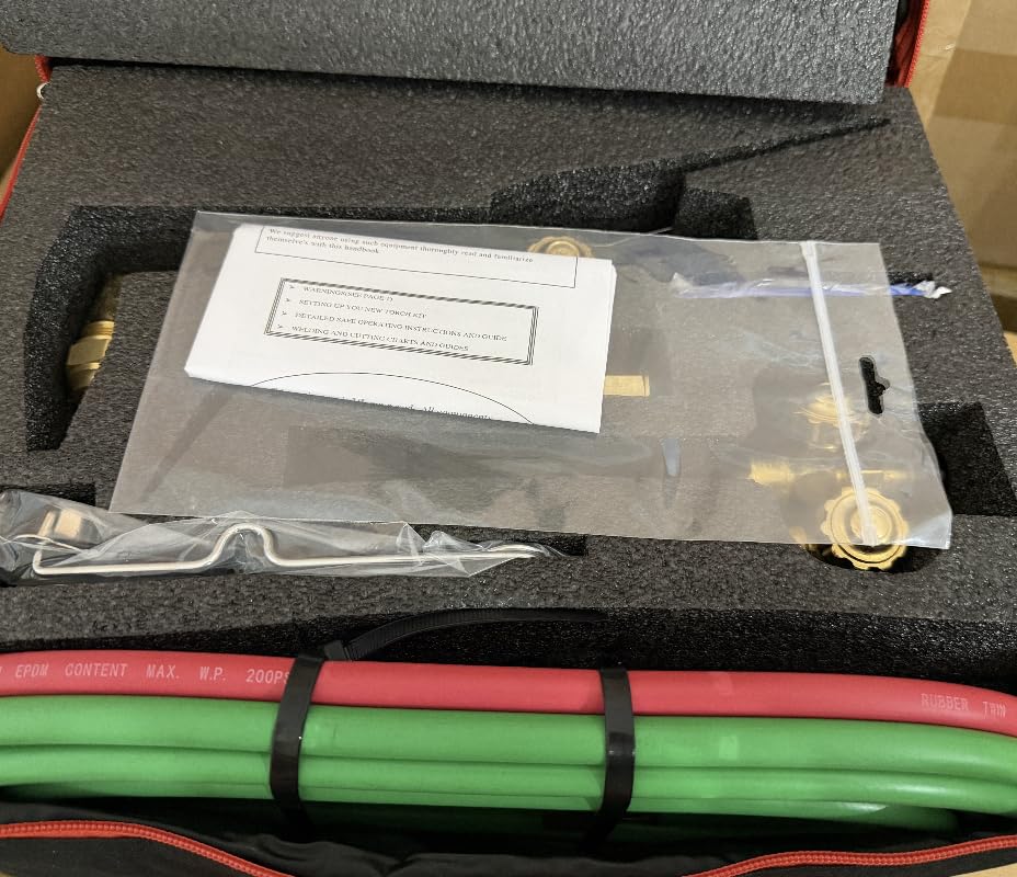 CDL Heavy Duty Oxy Acetylene Torch Kit with Check Valves | CGA540 & CGA510 Regulators, Welding & Brazing Tool, Portable Carrying Case customer photo 2