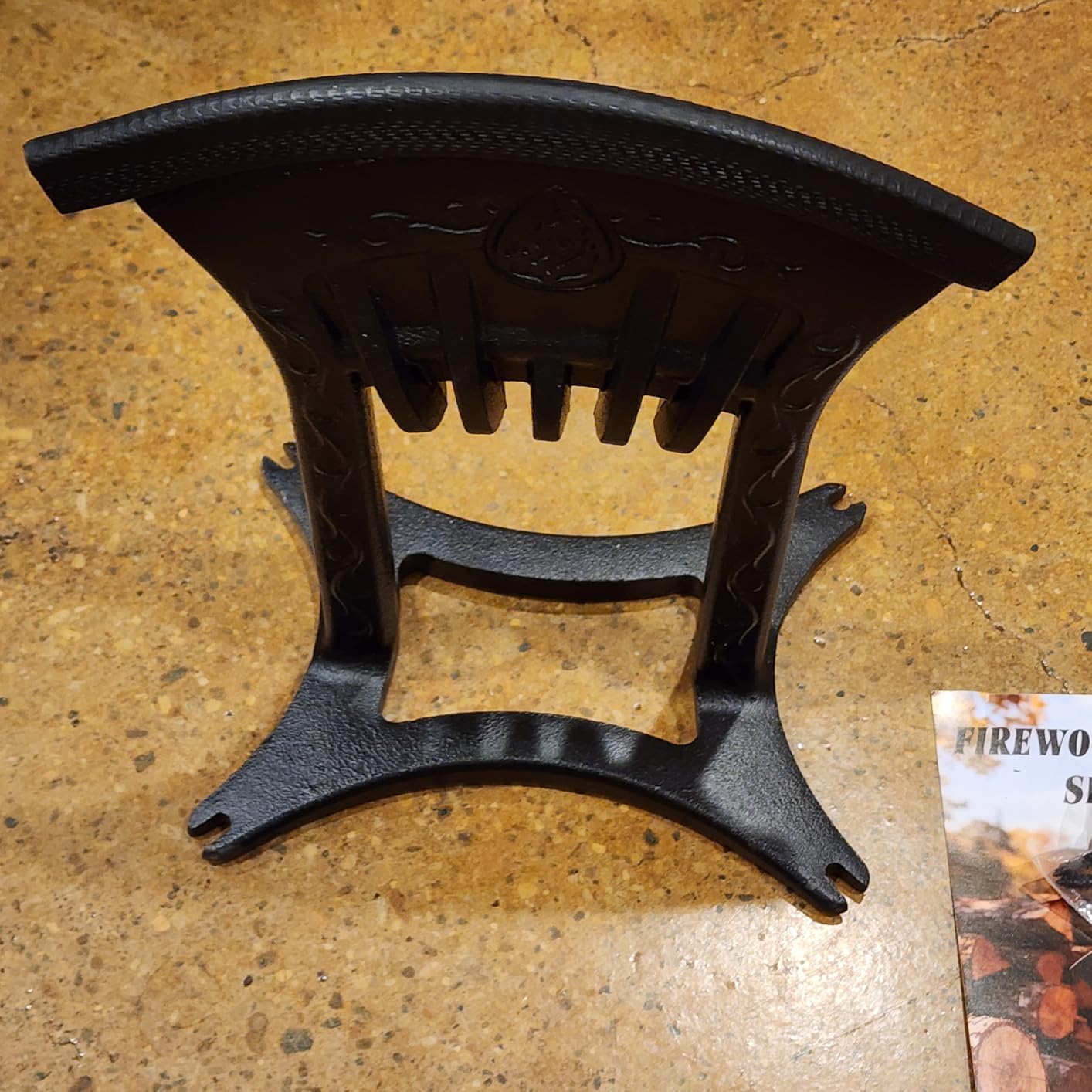 Kindling Splitter for Wood, One-Piece Molding Cast Iron Log Splitter, Manual Wood Splitter with 3 Lbs Sledge Hammer customer photo 2