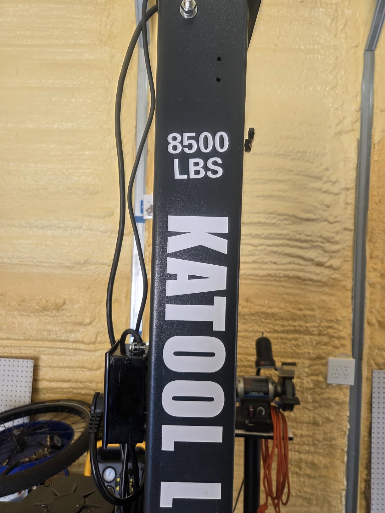KATOOL 8500lbs 4/Post Car Lift 3.0HP Parking Lift with Double Locks More Safety Extra Height Width Length 70.8