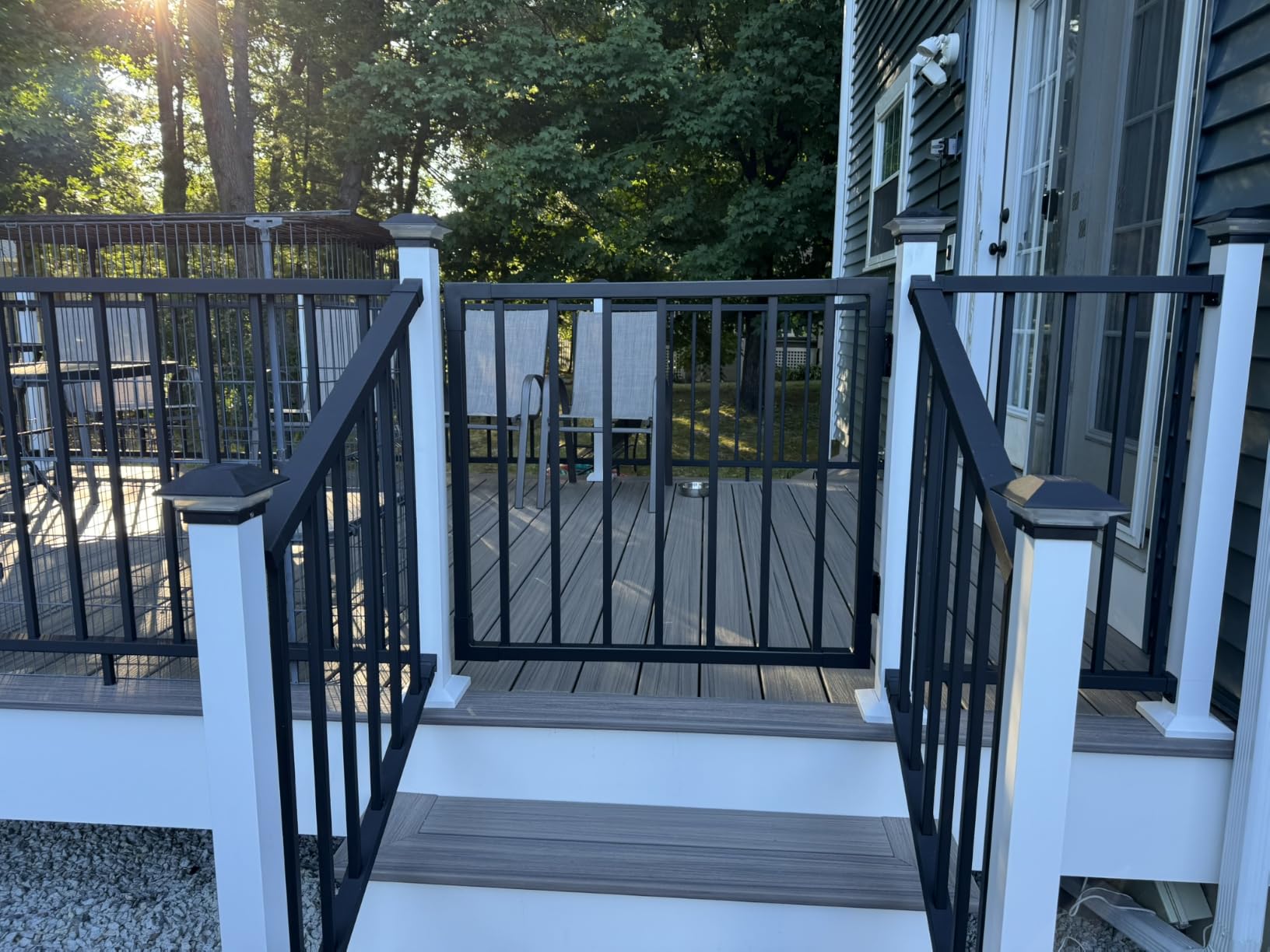 3ft x 36in Aluminum Deck Gate Kit with Self Closing Hinges & Latch | Welded Anti Sag Frame, Cut-to-Fit, AAMA 2604 Weather-Resistant Finish customer photo 2