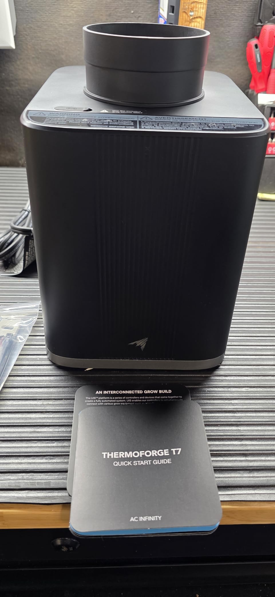 AC Infinity THERMOFORGE T7, Environmental Heater 1000W with 10-Level PTC | VPD Temperature Controller, Heating & Fresh Air Intake, Adaptive AI, Dual Ducts for Grow Tents, Rooms, Greenhouses customer photo 2