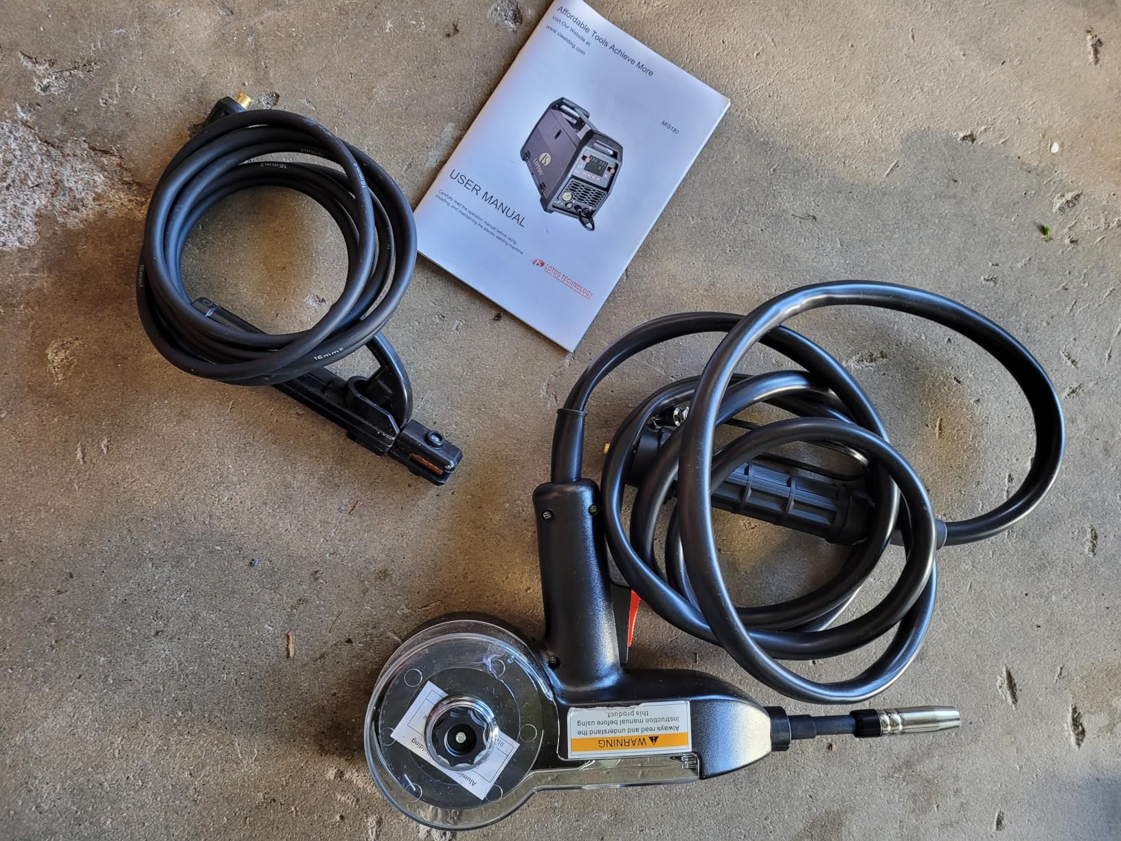 MIG180SP 180A 6-in-1 Spool Gun Aluminum MIG Welder 120/240V | Auto-synergic voltage fine-tuning for smooth puddles; easily joins 1/4-inch mild steel or flux-core sheet metal customer photo 2