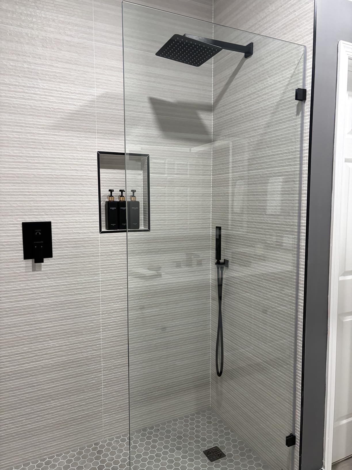 Shower Glass Panel Fixed Shower Screen, 36