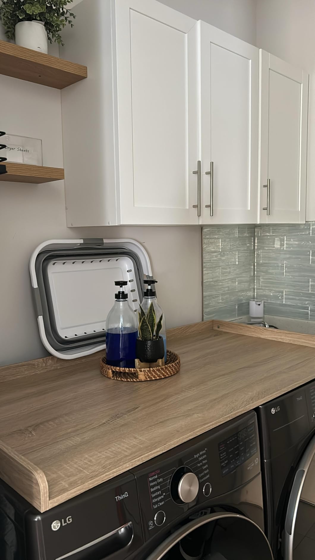 WADILE 3D Peel and Stick Subway Wall Tiles, 5PCS Aluminum Foil Backing Foam Brick Panels for Kitchen Bathroom Backsplash, Waterproof Self Adhesive Wall Stickers, White customer photo 1