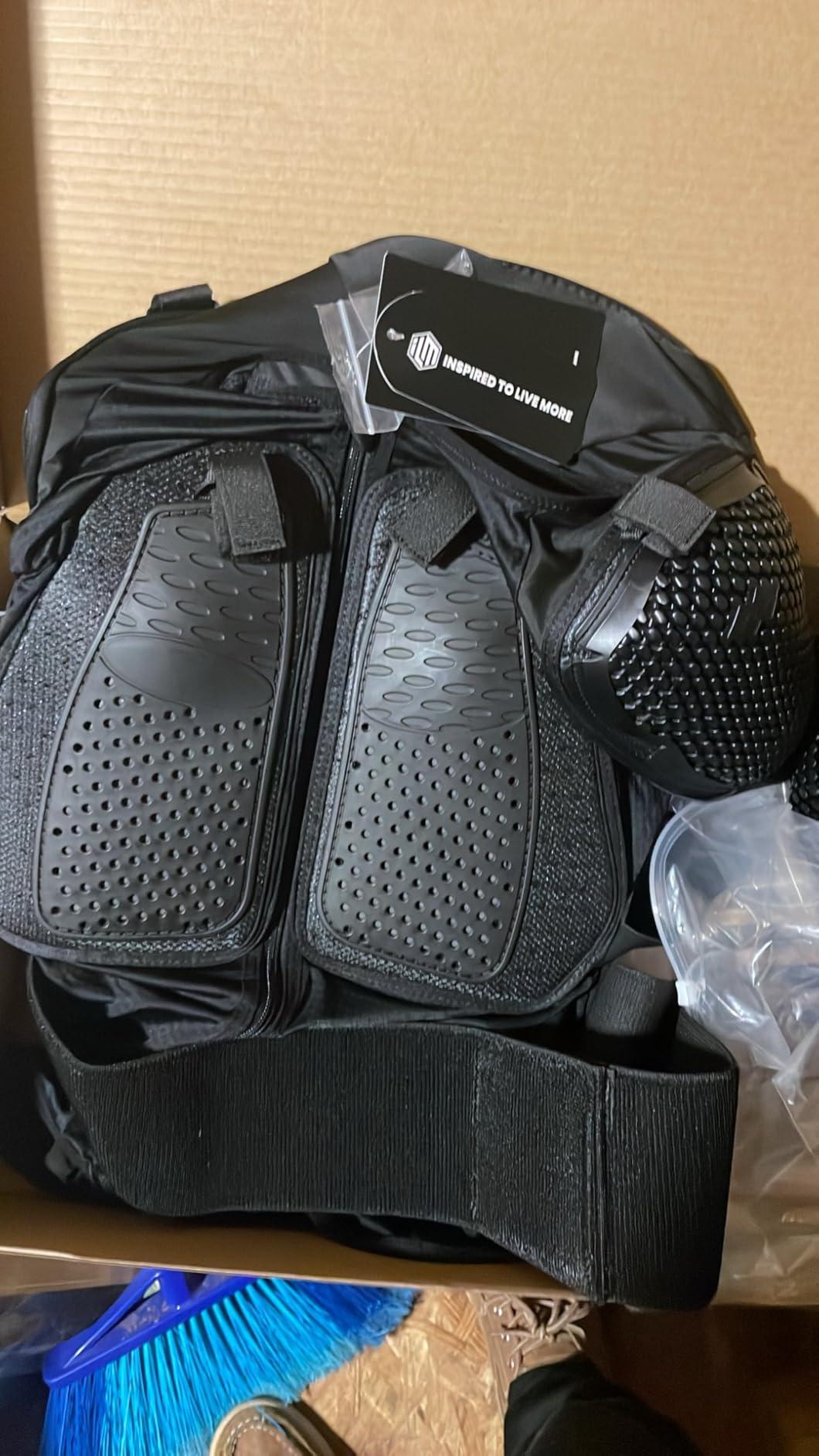 ILM Men Motorcycle Body Armor Jacket CE JA1 | Chest Spine Protective Gear, Motocross Riding customer photo 2